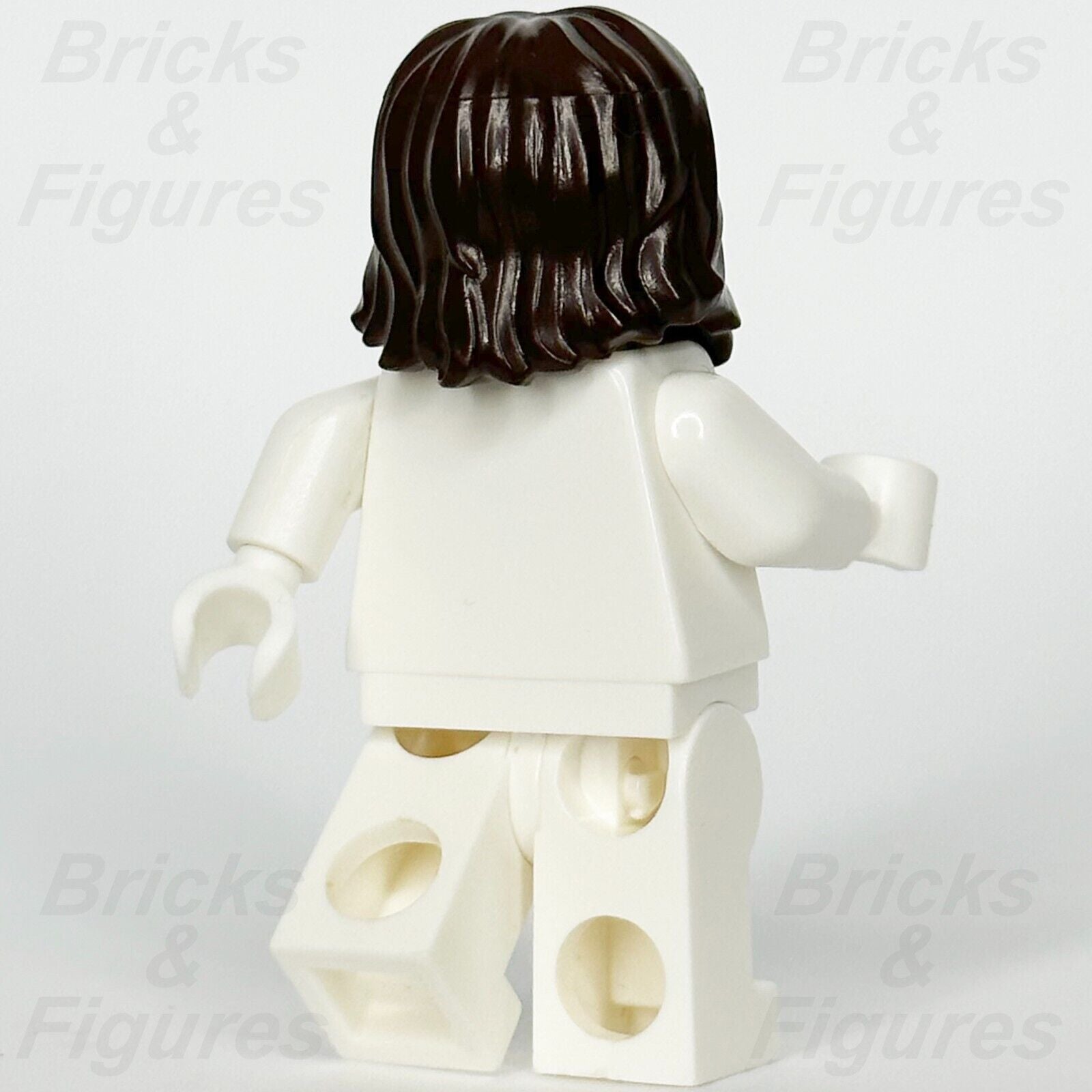 LEGO® Dark Brown Hair Shaggy Beard Minifigure Part Long Hair & Mouth Hole 87999 - Bricks & Figures