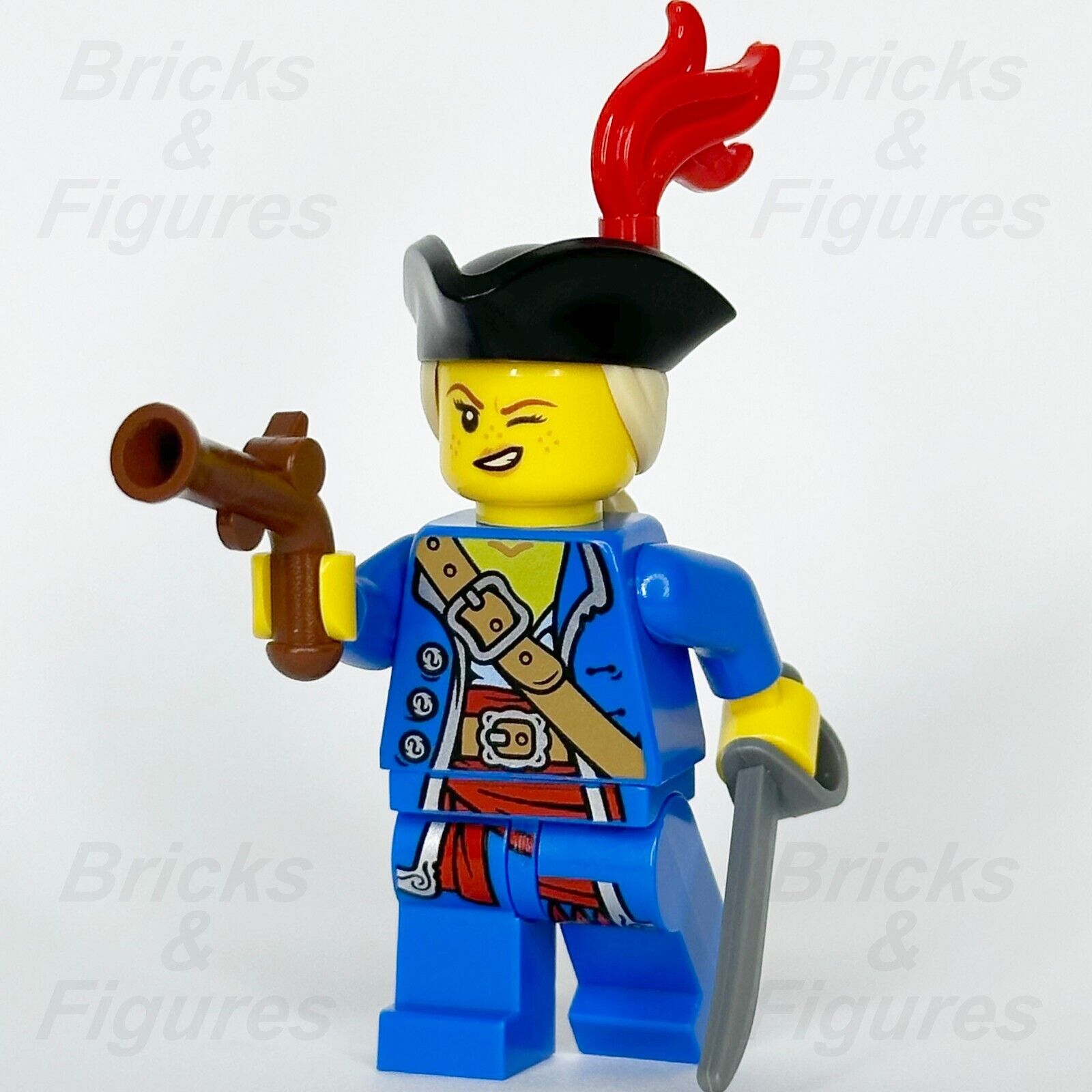 LEGO Pirate Minifigure Build-A-Minifigure Cutlass Sword Flintlock Gun BAM 2024 - Bricks & Figures