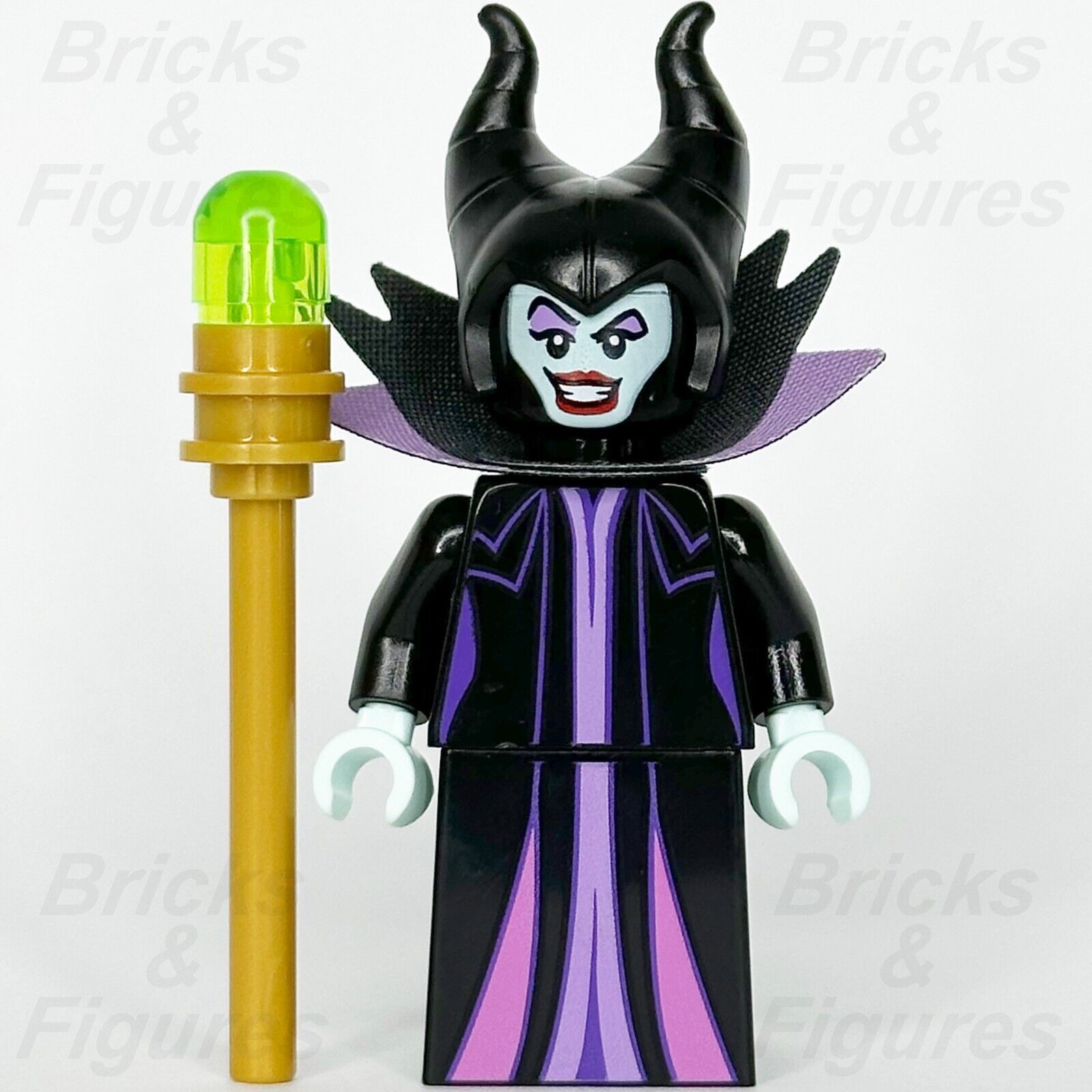 LEGO Disney Maleficent Minifigure Disney 100 Sleeping Beauty 43227 dis127 Witch - Bricks & Figures