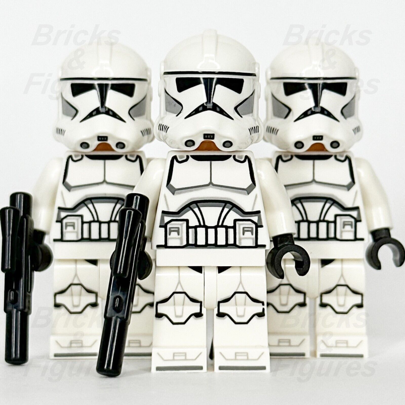 LEGO Star Wars Clone Trooper Minifigure Phase 2 The Clone Wars 75372 sw1319 x 3
