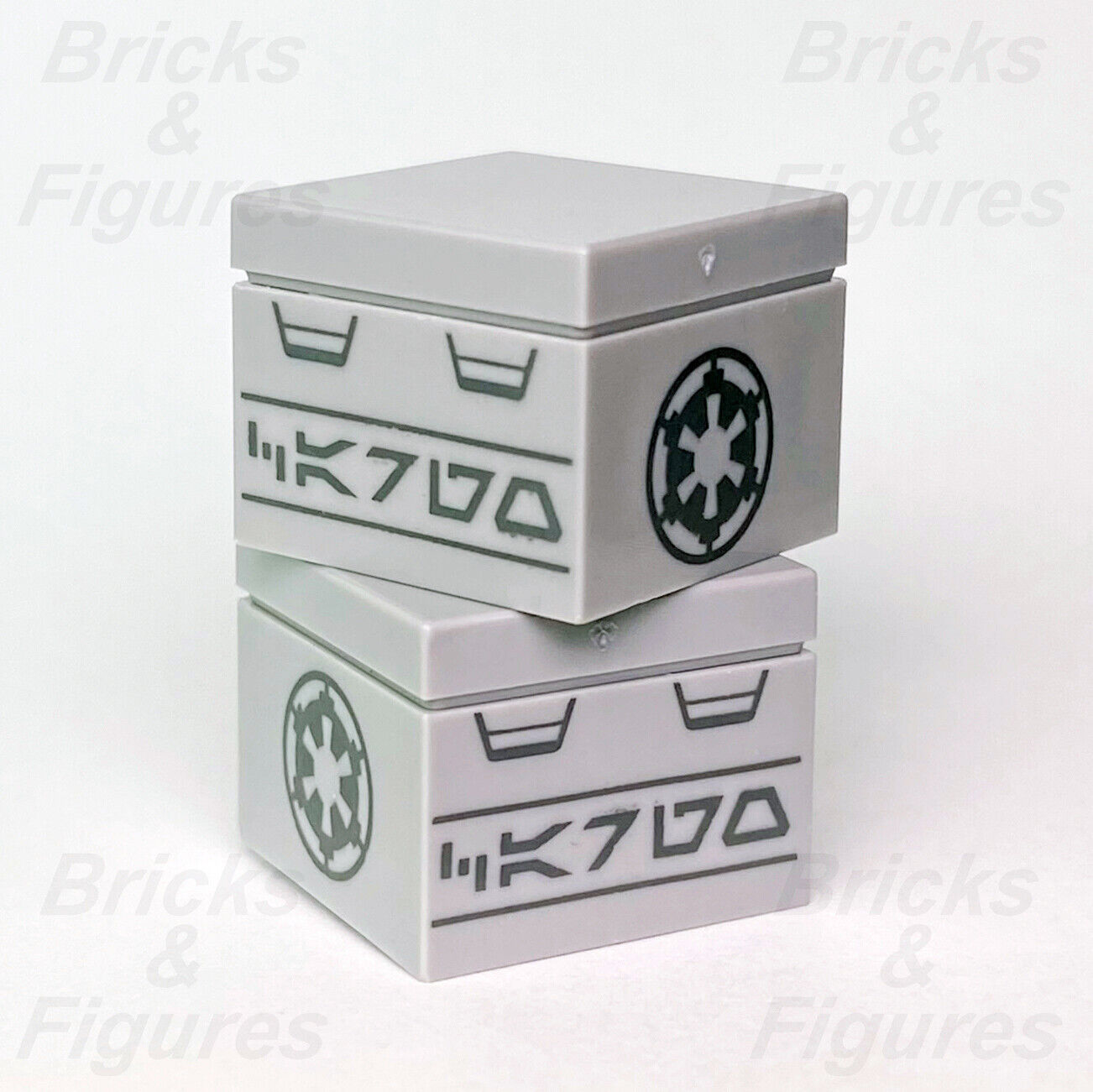 LEGO Star Wars Imperial Logo CARGO Container Aurebesh Box Parts 75311 75290 x 2