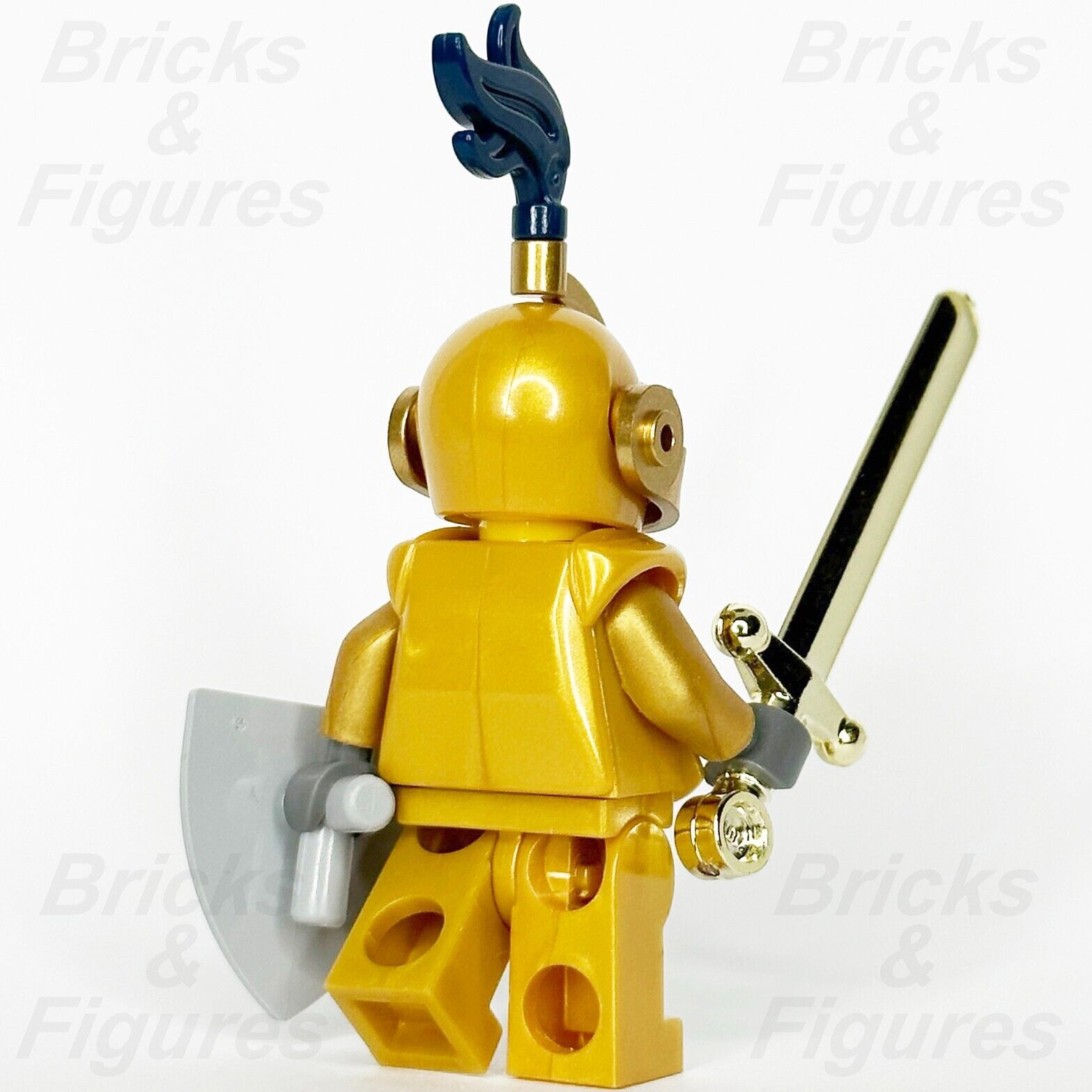 LEGO Castle Gold Knight Minifigure Fantasy Era Golden Minifig 7079 cas415 Crown 5