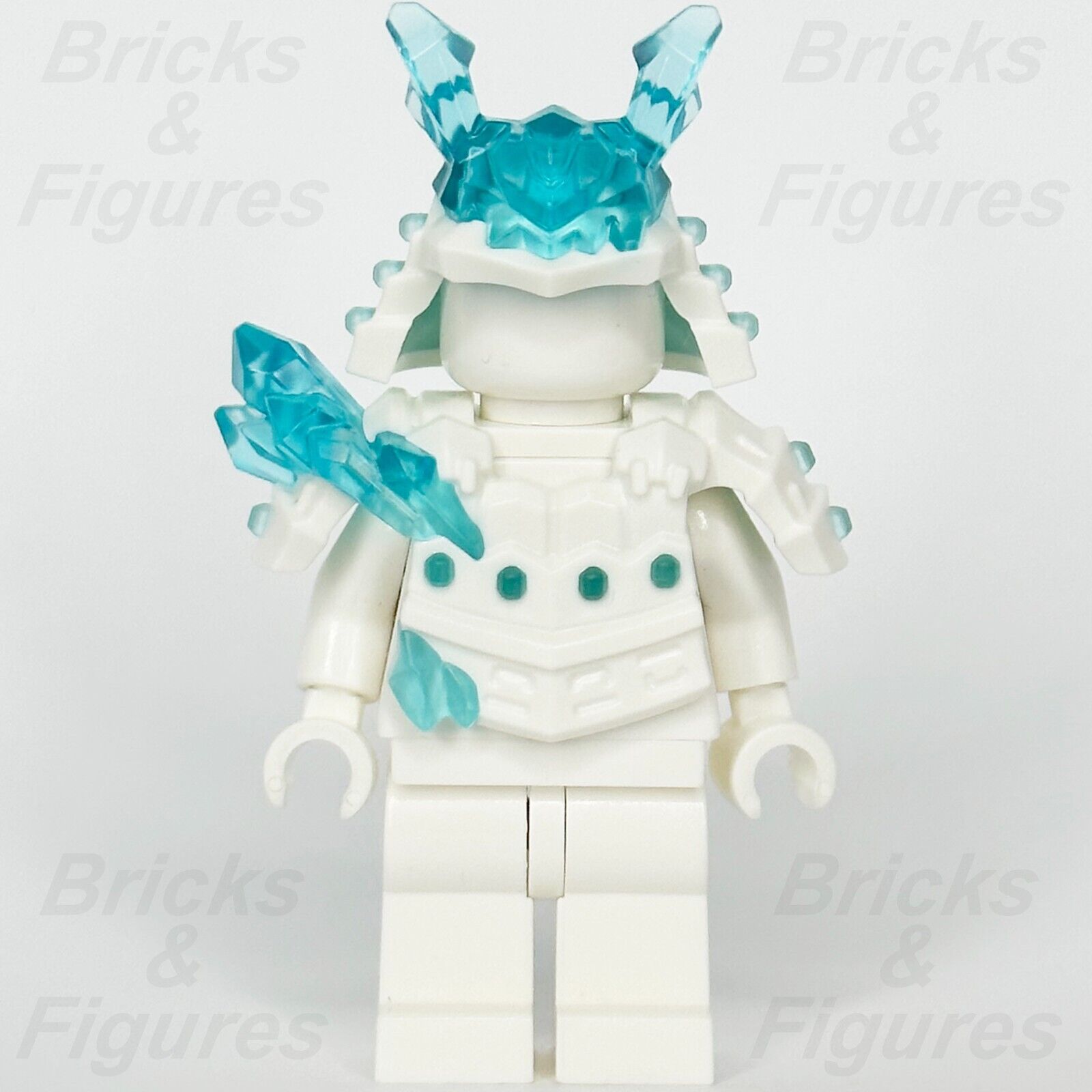 LEGO Ninjago Minifigure Samurai Armour & Helmet Part White w/ Blue Crystals Set 7