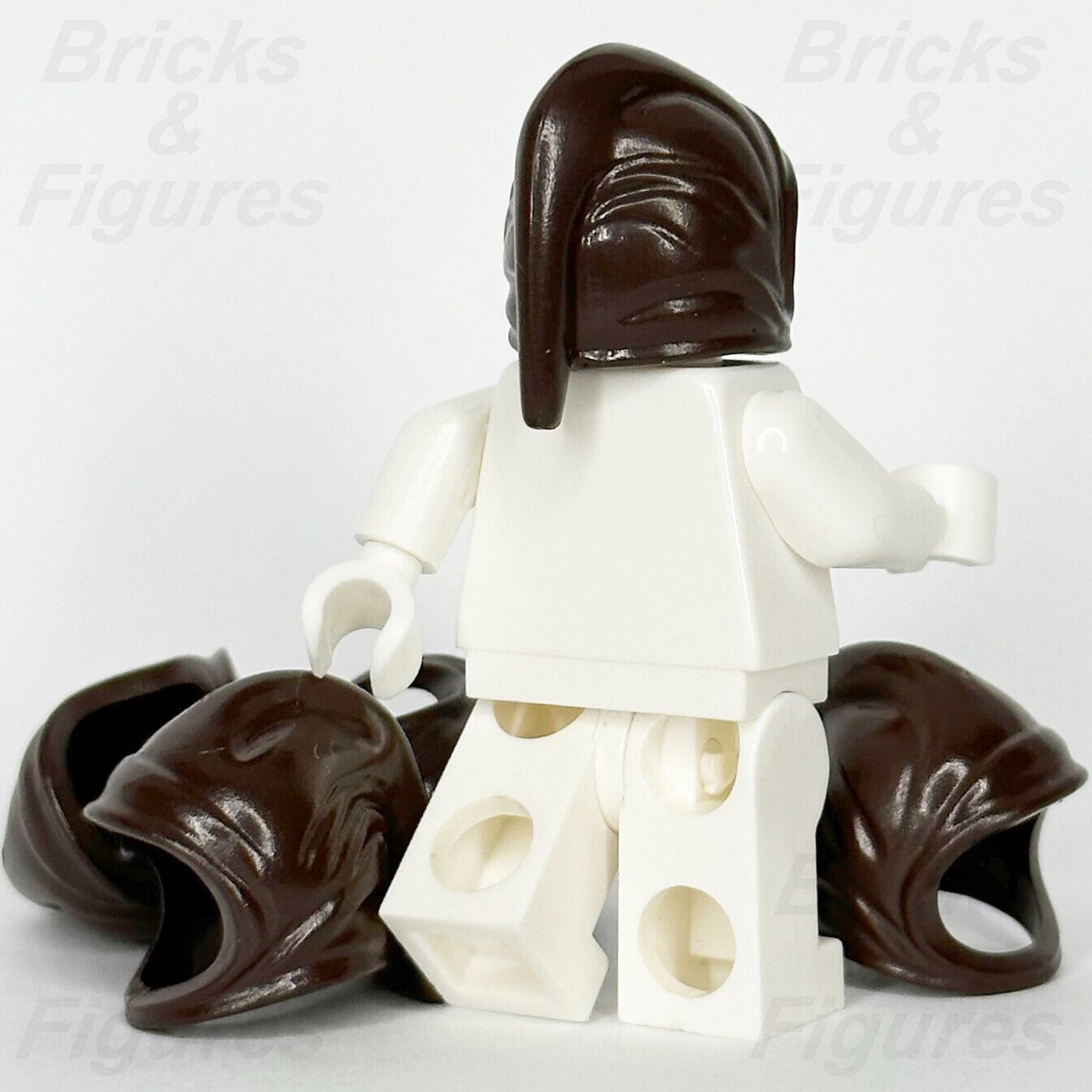 LEGO Castle Hood Farmer's Cowl Minifigure Part Headgear Dark Brown 4505 x 5 3