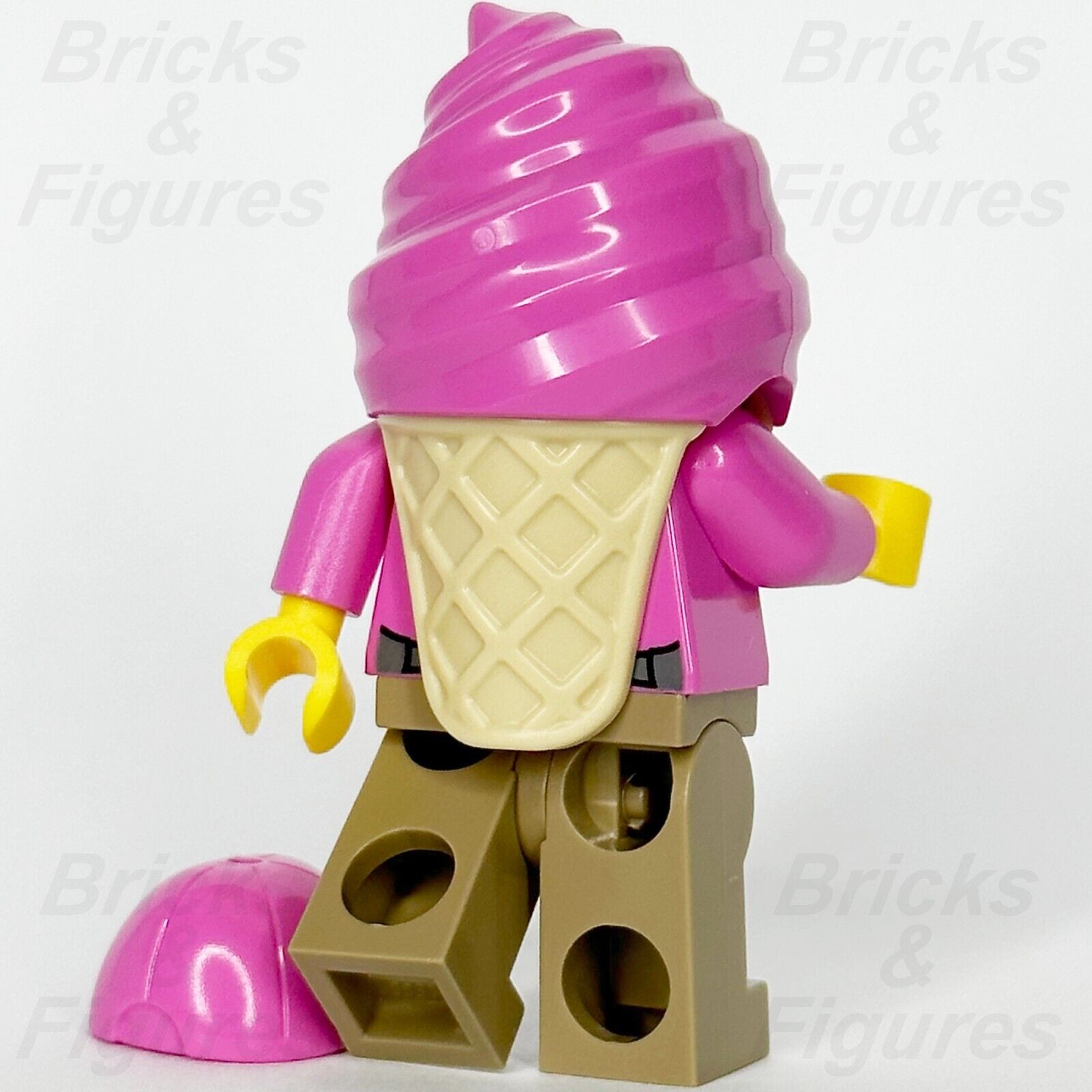 LEGO City Police Crook Cream Minifigure w/ Pink Ice Cream Outfit 60314 cty1385 4