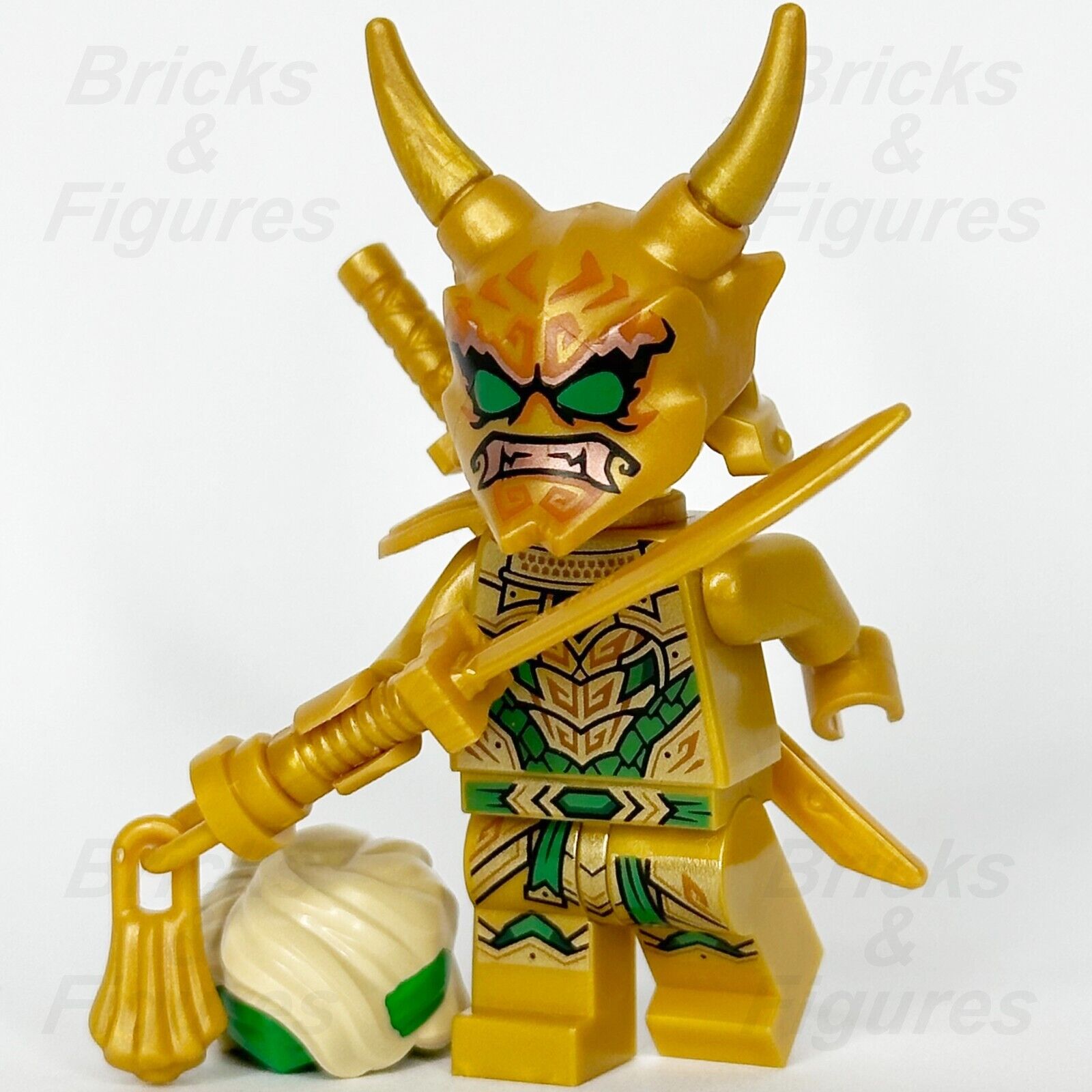 LEGO Ninjago Lloyd (Golden Oni) Minifigure Crystalized Ninja Mask 71774 njo774