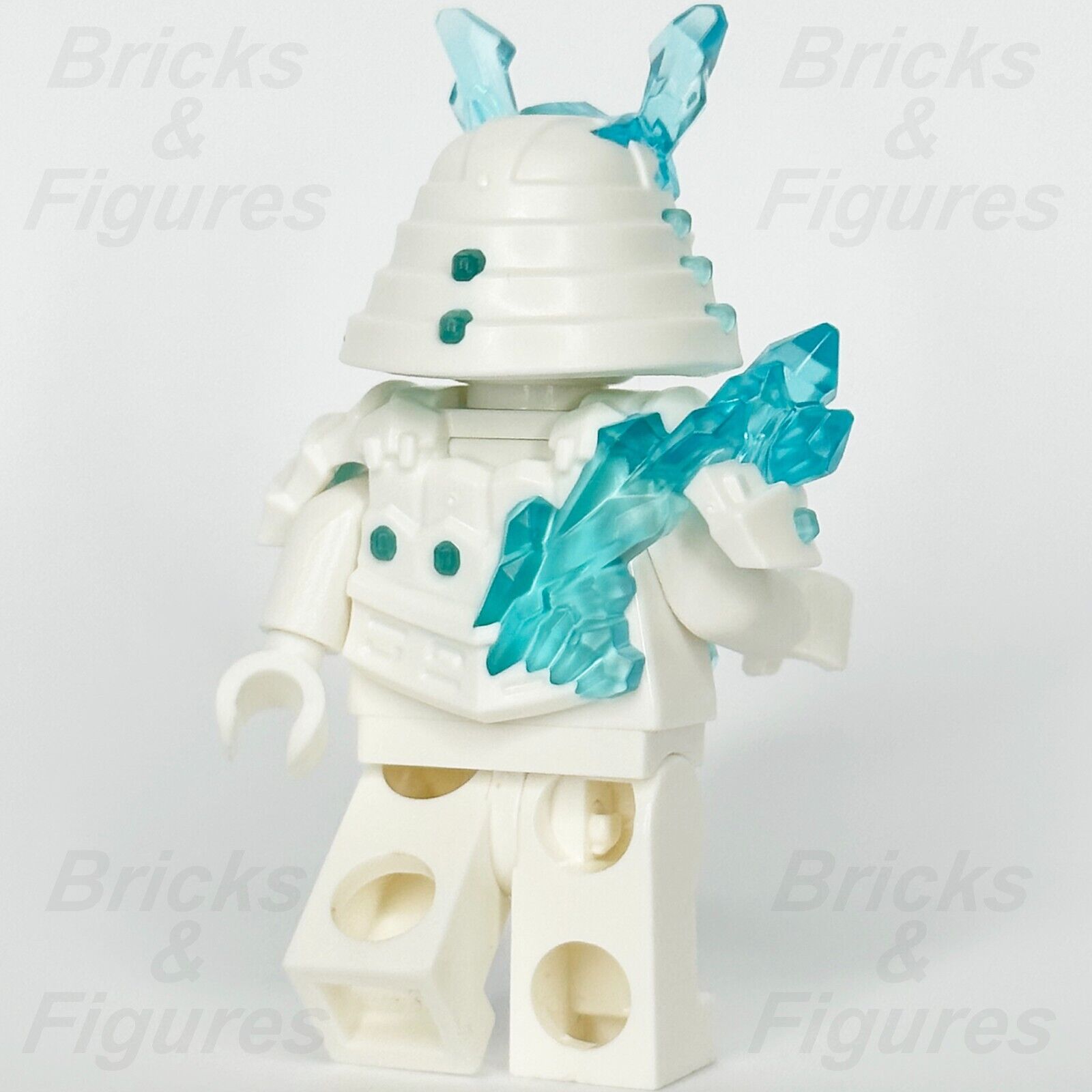 LEGO Ninjago Minifigure Samurai Armour & Helmet Part White w/ Blue Crystals Set 6