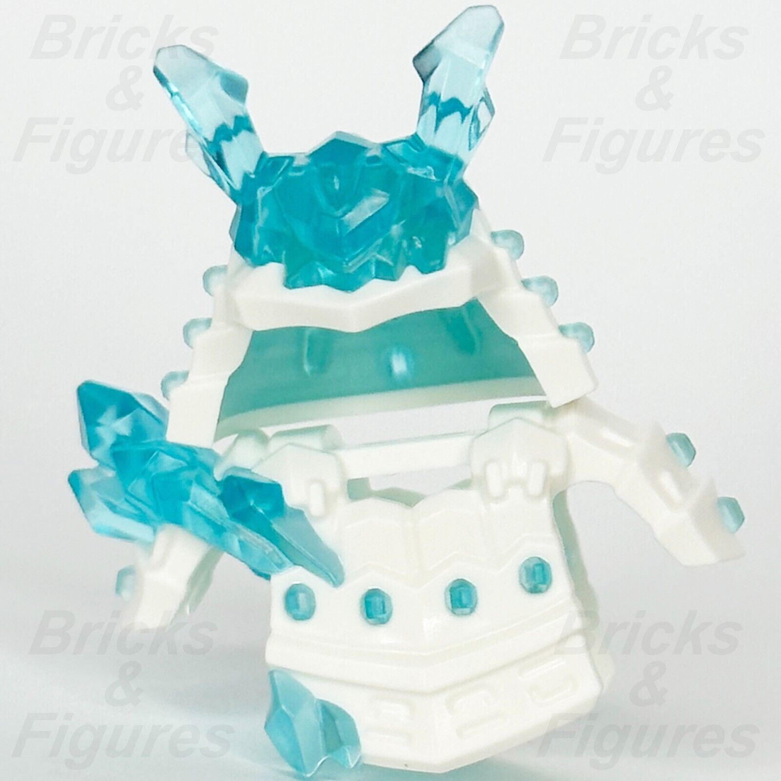 LEGO Ninjago Minifigure Samurai Armour & Helmet Part White w/ Blue Crystals Set 3