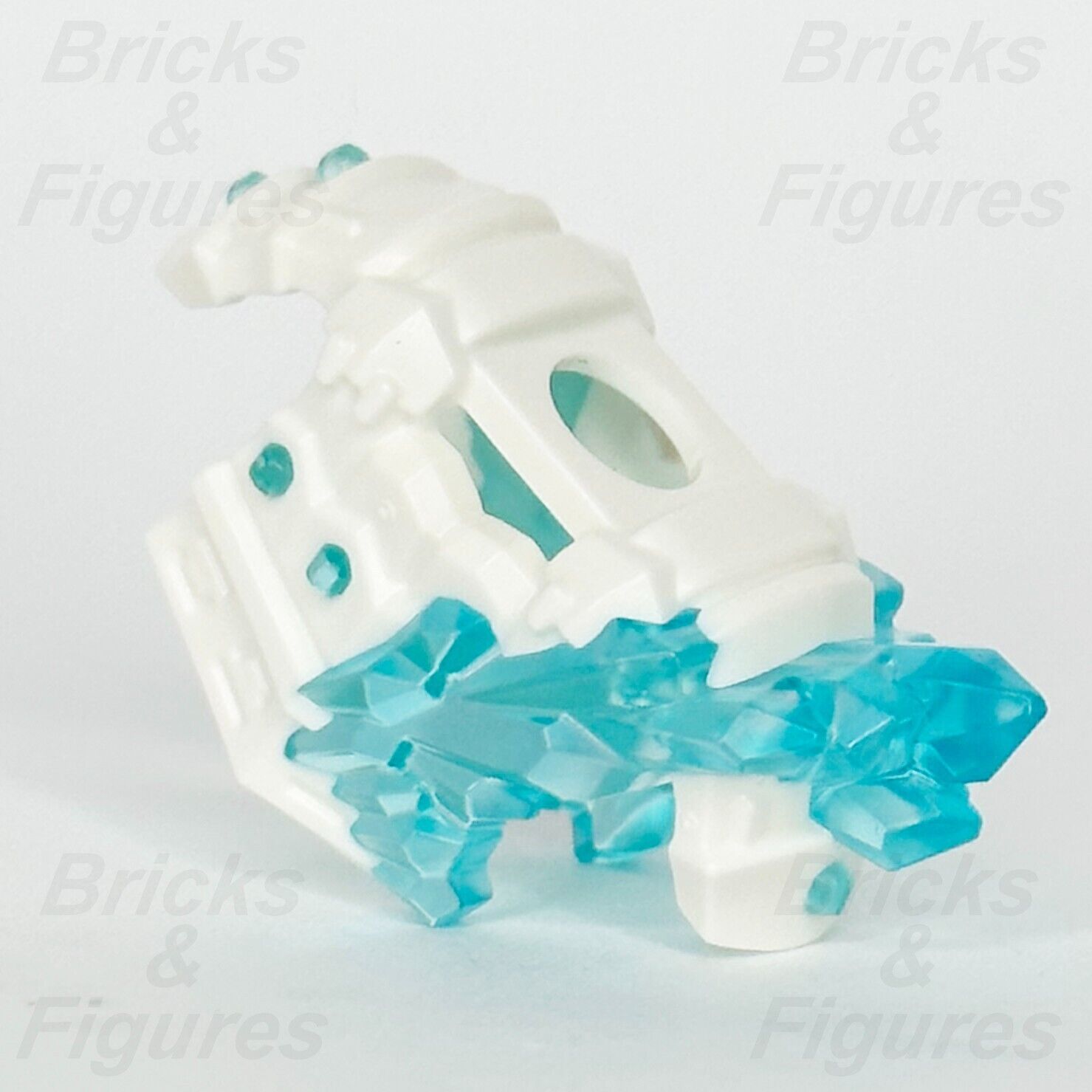LEGO Minifigure Breastplate Samurai Armour Part White w/ Blue Crystals Ninjago 3