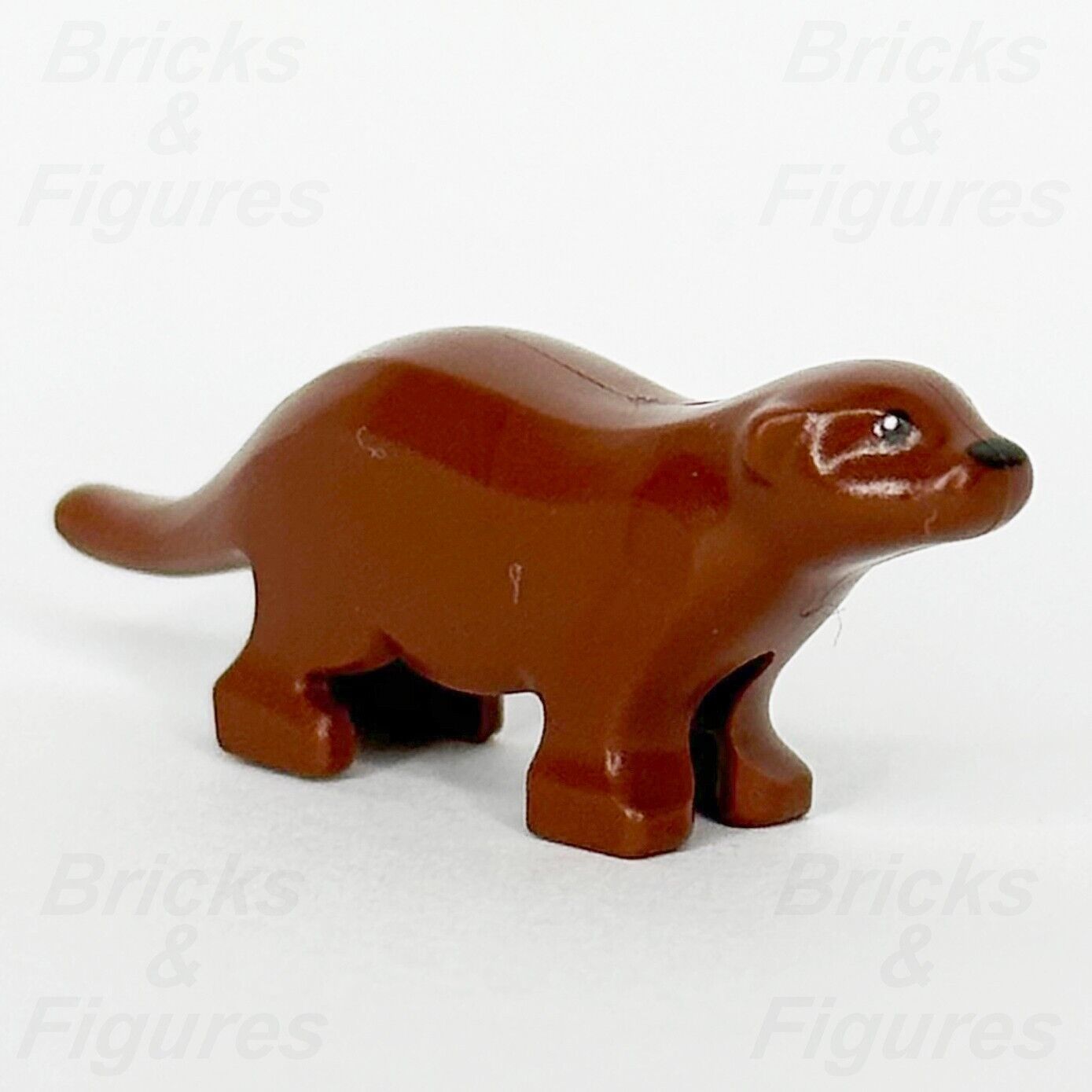 LEGO City Otter Animal Minifigure Part Reddish Brown Town Ideas 60394 21338 4