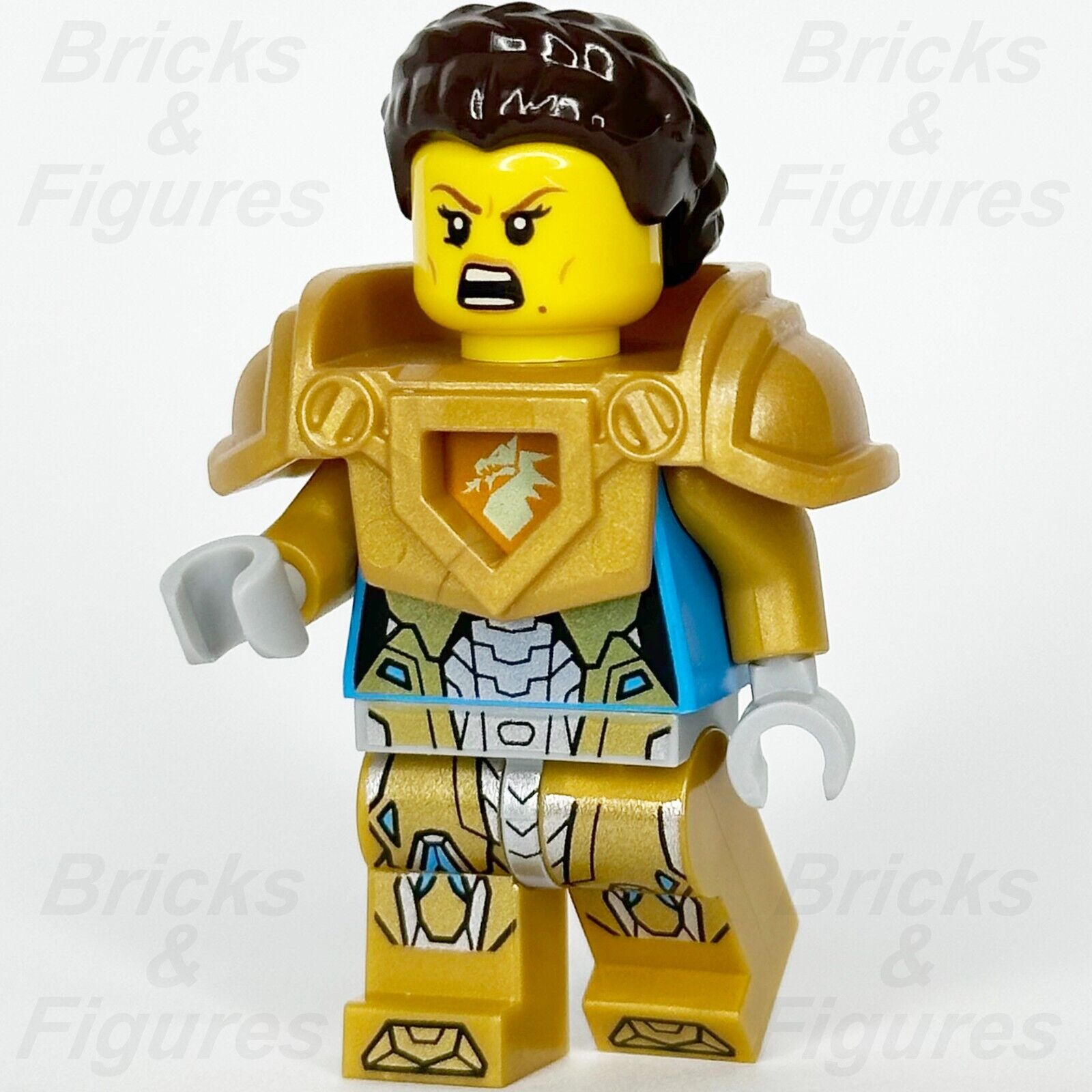 LEGO Nexo Knights Queen Halbert Minifigure Pearl Gold Armour 70349 nexo066