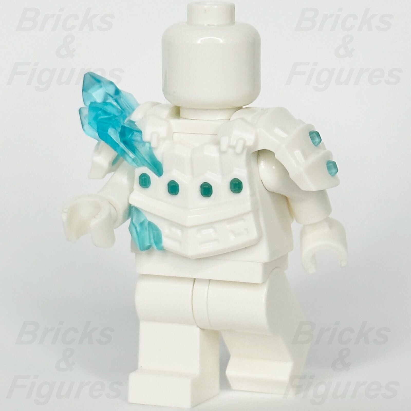 LEGO Minifigure Breastplate Samurai Armour Part White w/ Blue Crystals Ninjago 4