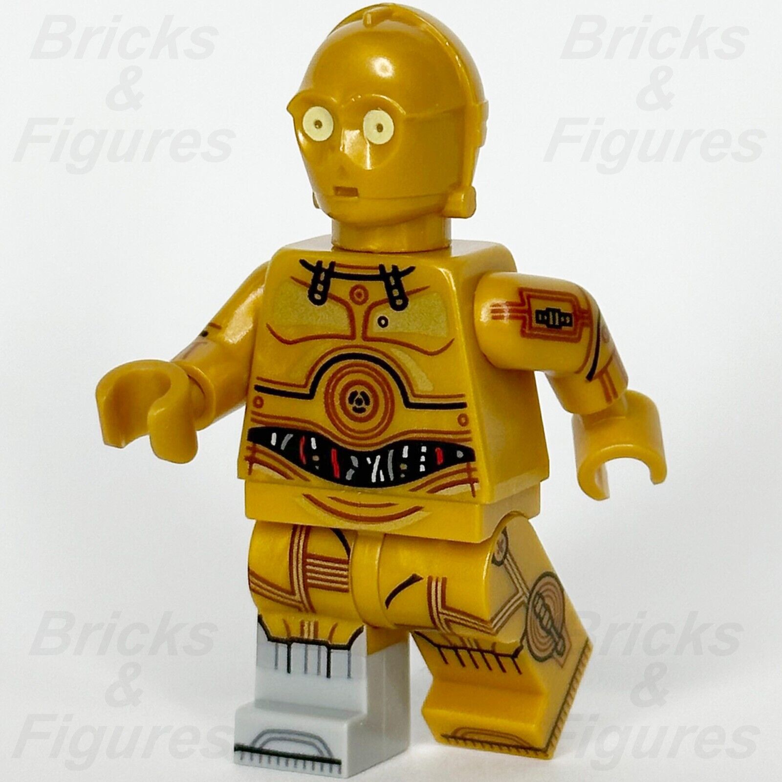 LEGO Star Wars C-3PO Minifigure Protocol Droid Printed Arms & Legs 75341 sw1209 1