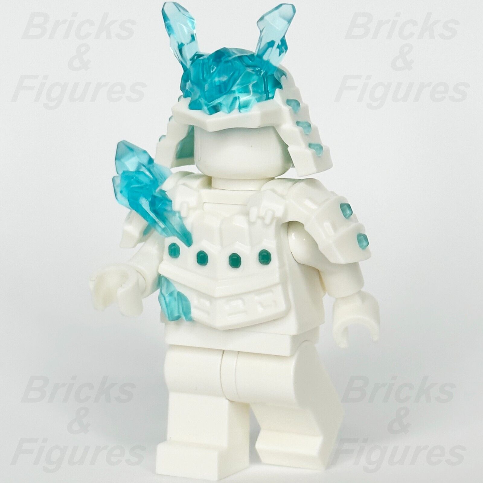 LEGO Ninjago Minifigure Samurai Armour & Helmet Part White w/ Blue Crystals Set 5