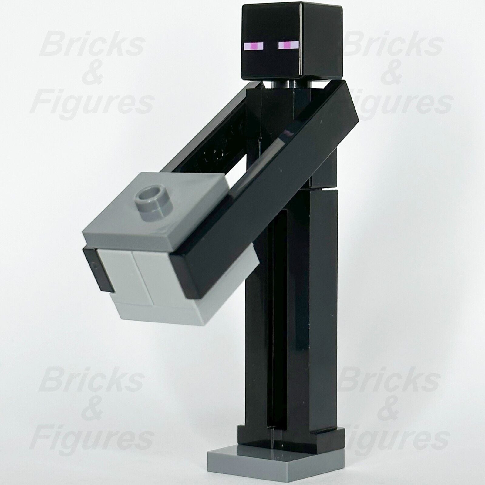 LEGO Minecraft Enderman Minifigure with Light Bluish Grey Block 662305 min151 - Bricks & Figures