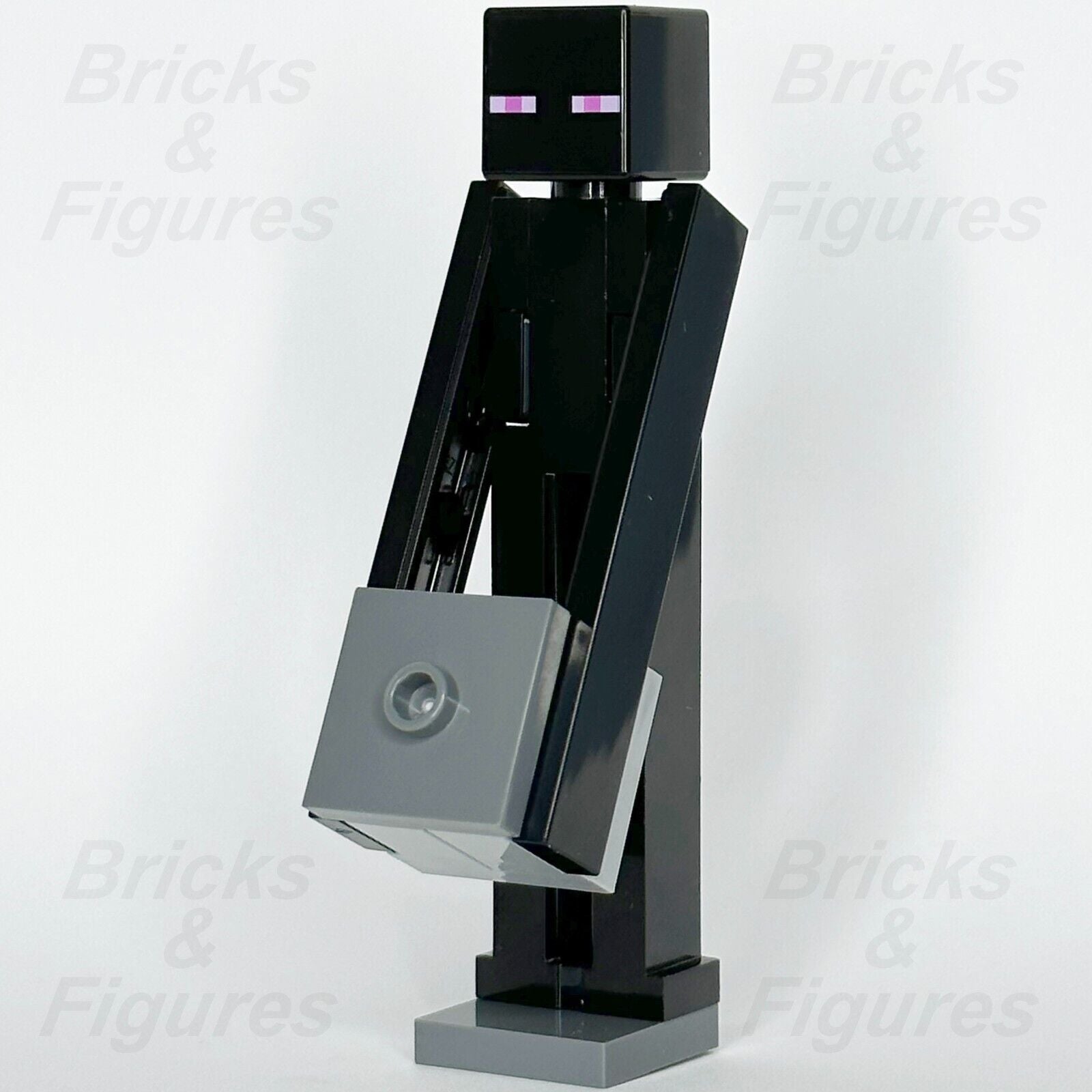 LEGO Minecraft Enderman Minifigure with Light Bluish Grey Block 662305 min151 - Bricks & Figures