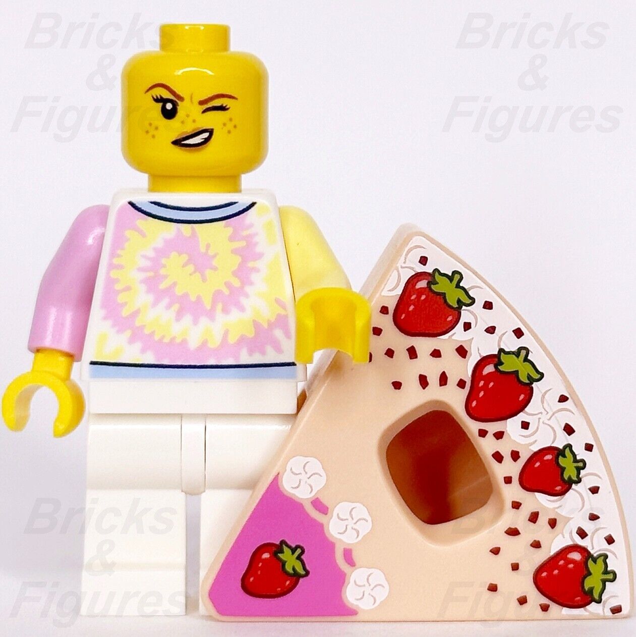 LEGO Strawberry Shortcake Costume Girl Minifigure Build-A-Minifigure BAM Cake