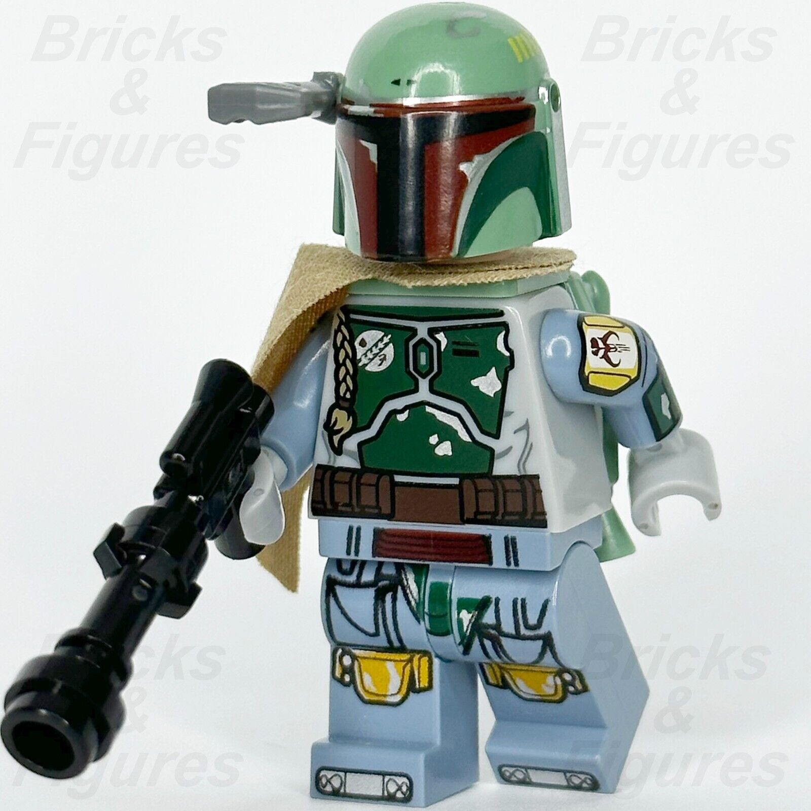 LEGO Star Wars Boba Fett Minifigure w/ Pauldron Cape Mandalorian 75060 sw0610