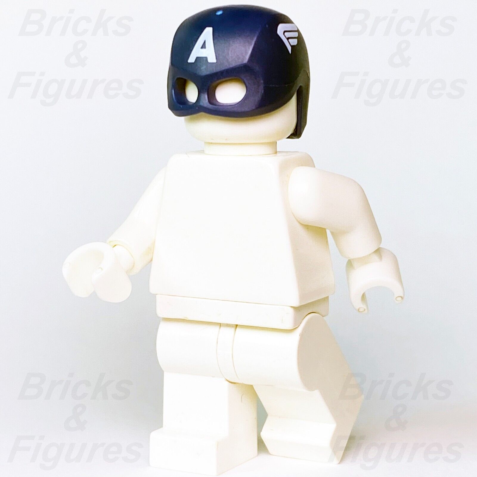 LEGO Marvel Super Heroes Captain America Helmet Mask Avengers Part bb0889pb01 - Bricks & Figures