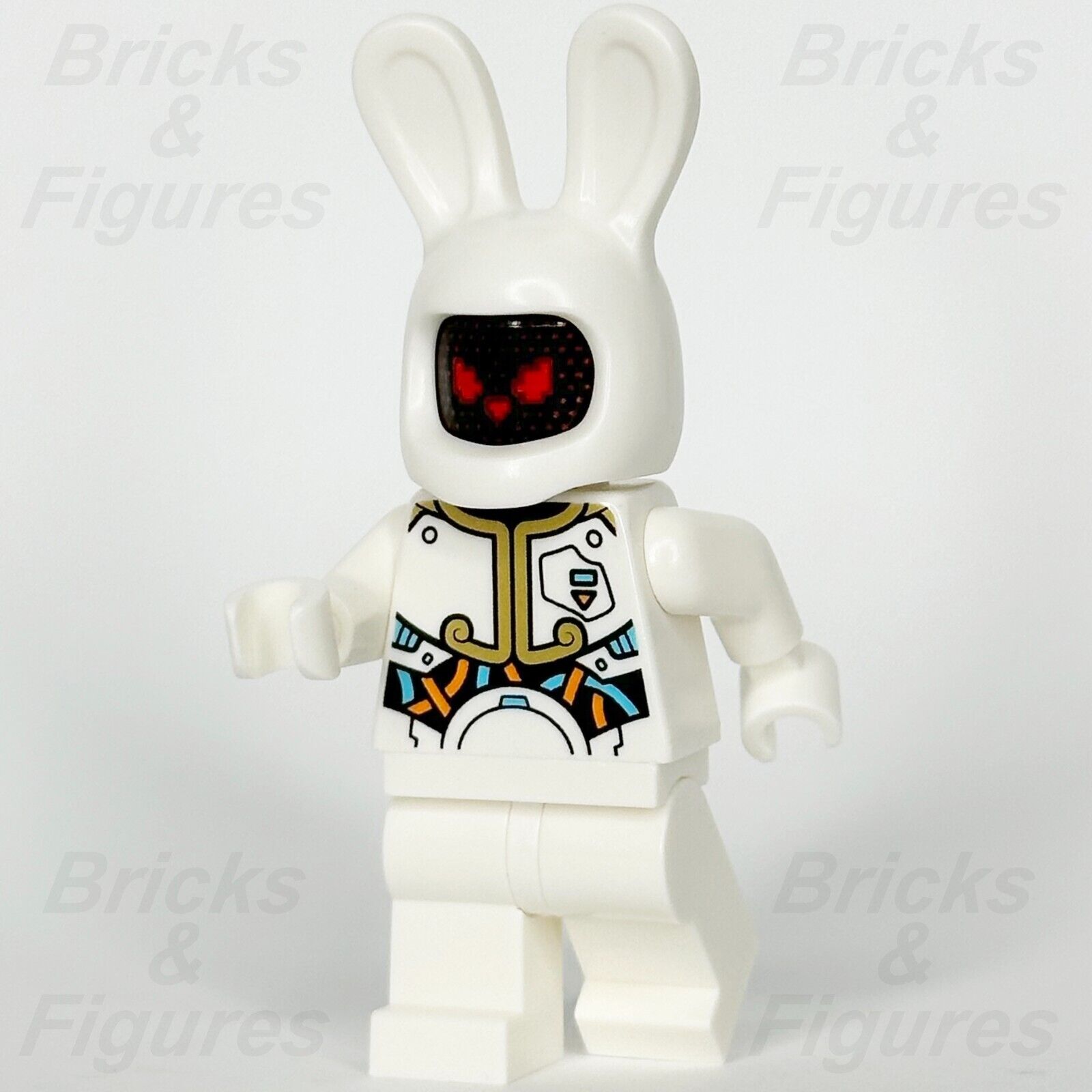 LEGO Monkie Kid Lunar Rabbit Robot Minifigure Evil Angry Happy Face 80032 mk081 - Bricks & Figures