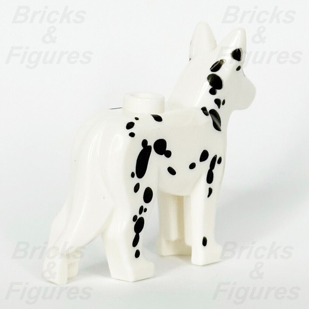 LEGO City Dalmatian Dog Minifigure Part Animal Fire 92586pb03 White Black Spots