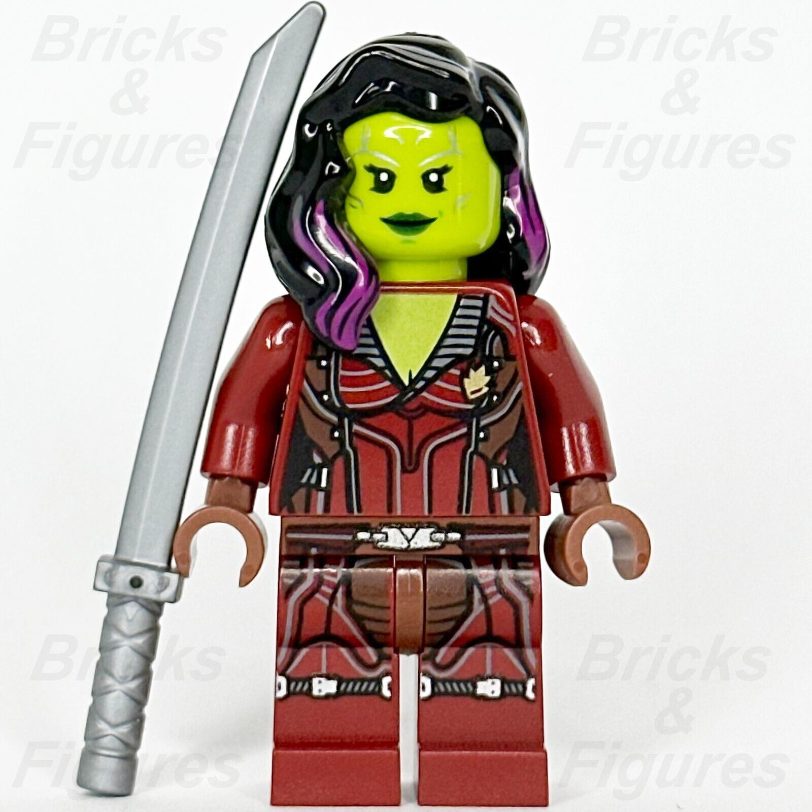 LEGO Marvel Super Heroes Gamora Minifigure Guardians of the Galaxy 76021 sh124 - Bricks & Figures