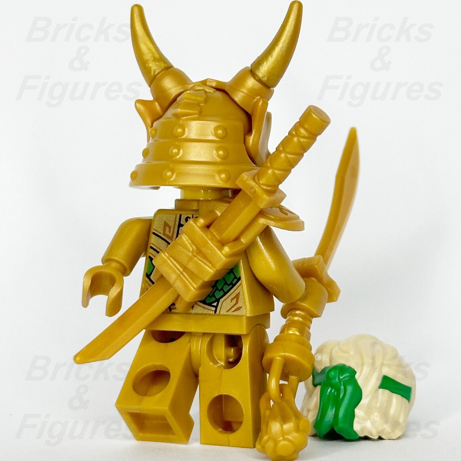 LEGO Ninjago Lloyd (Golden Oni) Minifigure Crystalized Ninja Mask 71774 njo774
