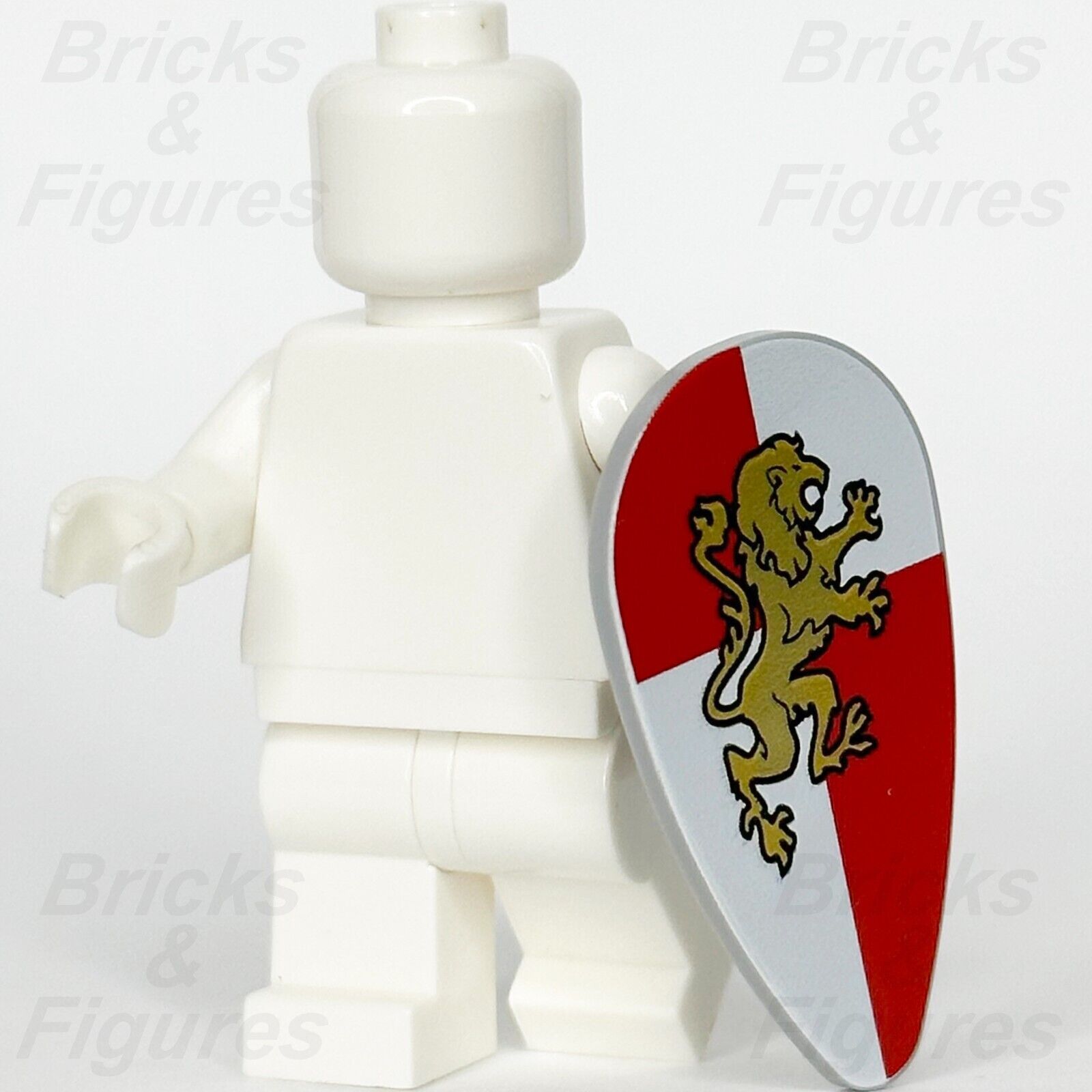 LEGO® Castle Shield Ovoid Gold Lion Minifigure Weapon Part Kingdoms 2586px19