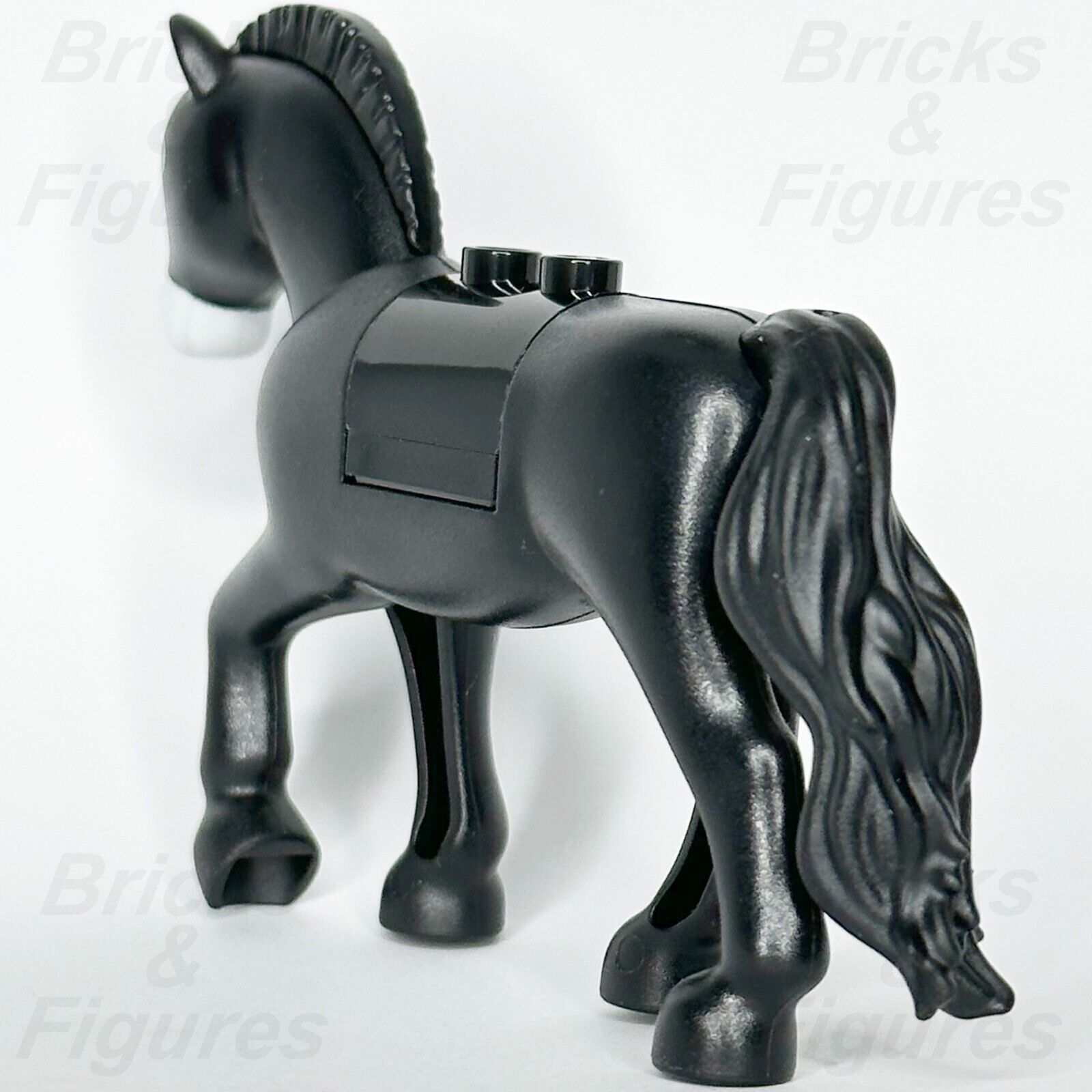 LEGO Disney Princess Black Horse Khan Animal Part Minifigure 43208 White Blaze