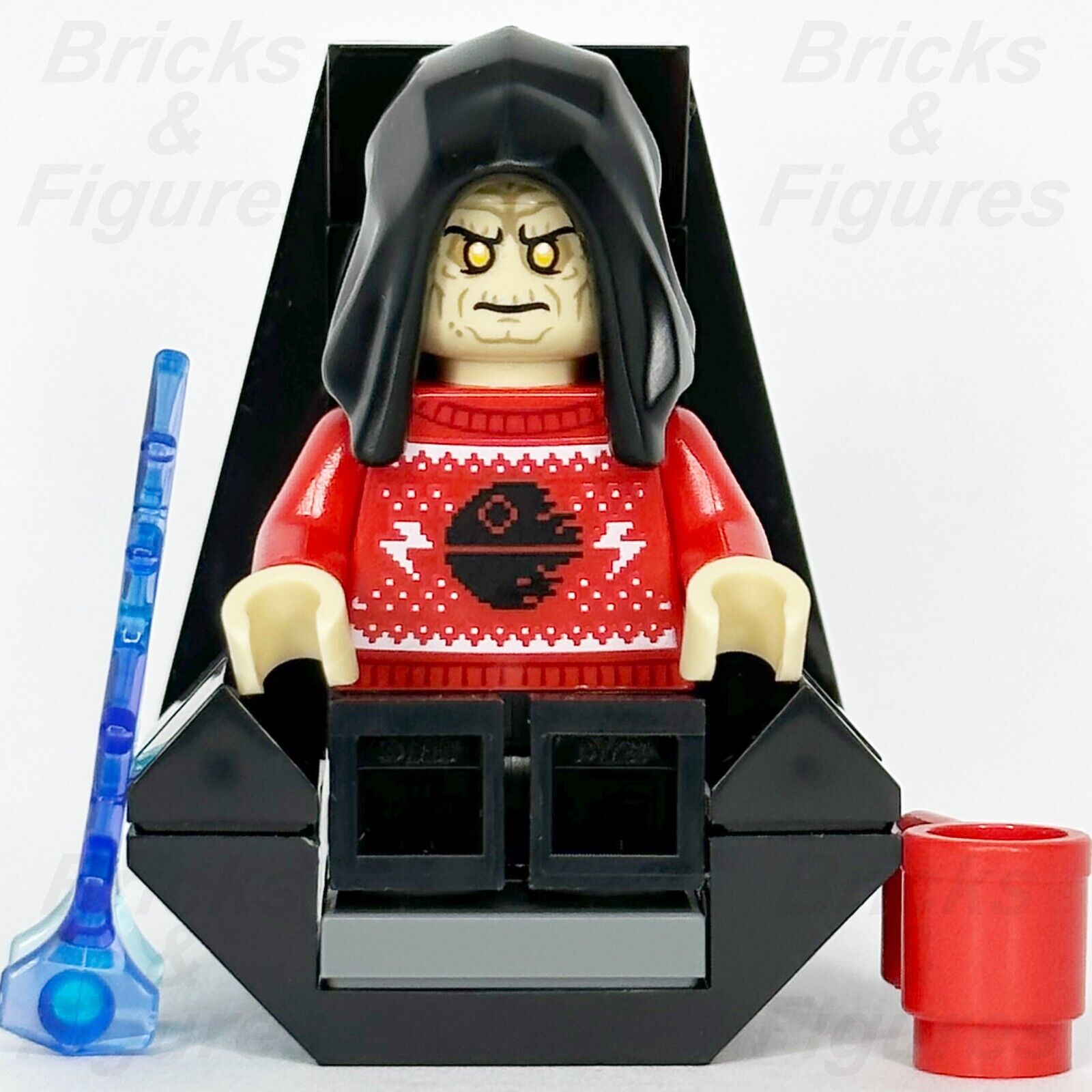 LEGO Star Wars Emperor Palpatine Minifigure with Throne Holiday Outfit