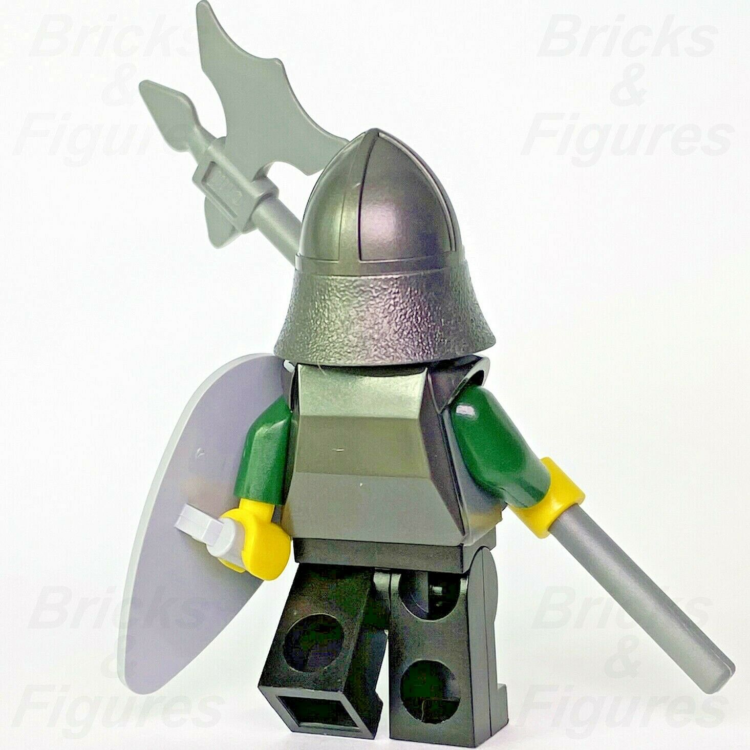 Castle LEGO Dragon Knight in Armour Halberd & Shield Kingdoms Minifigure 853373 - Bricks & Figures