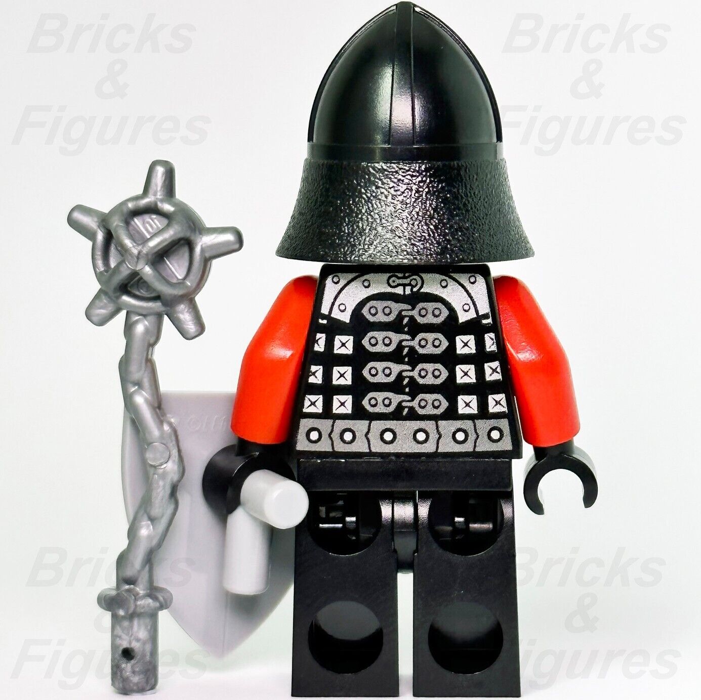 Castle LEGO Dragon Knight Minifigure Flail & Shield Scale Mail 70400 cas518a - Bricks & Figures