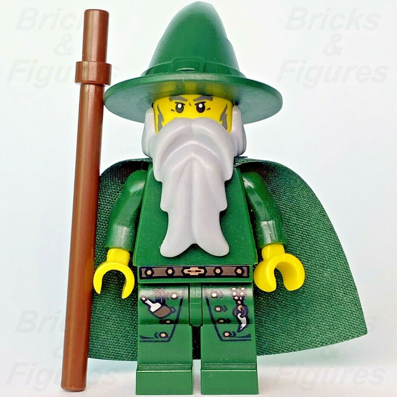 Castle LEGO Dragon Wizard with Staff Kingdoms Minifigure 853373 (King Chess) - Bricks & Figures