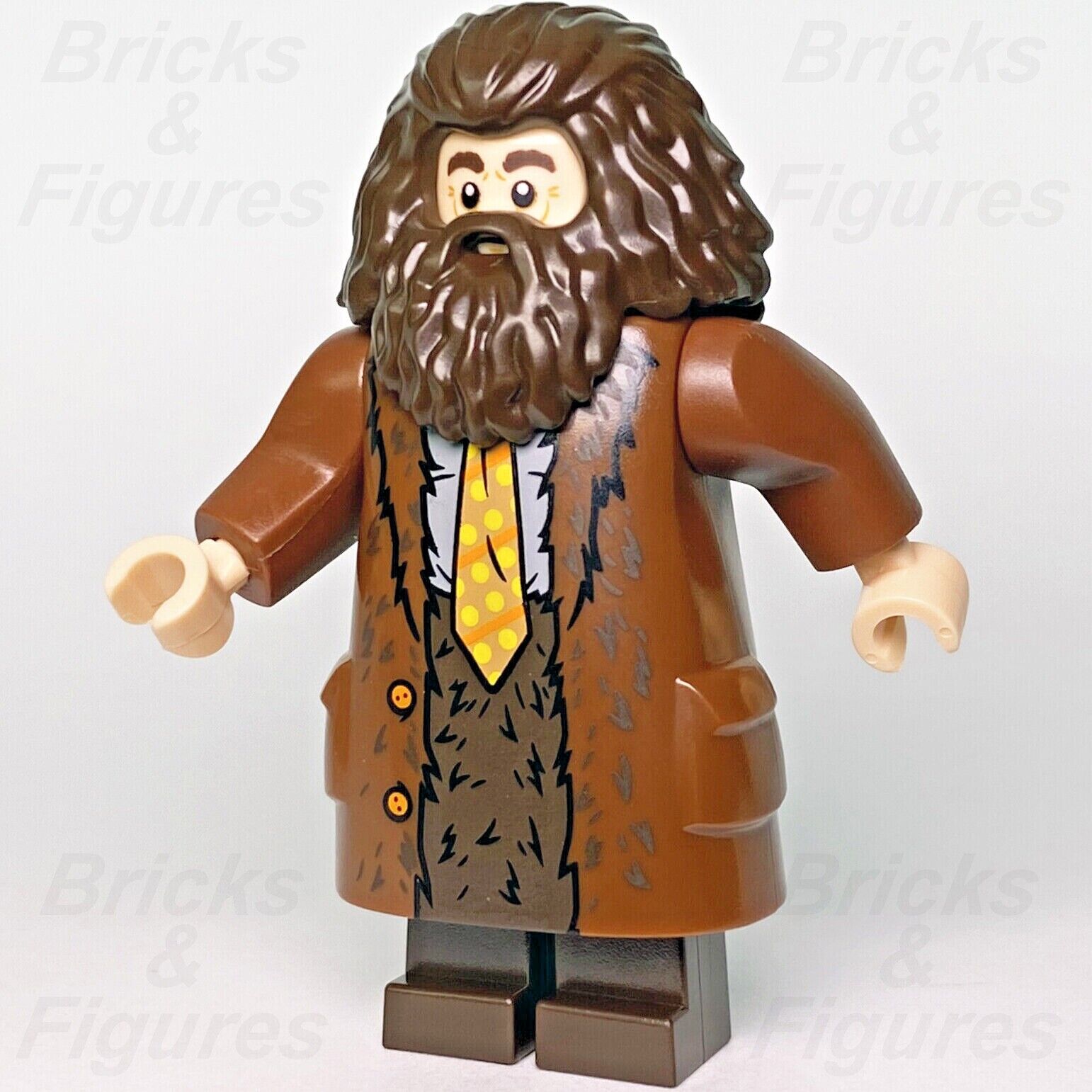 Harry Potter LEGO Rubeus Hagrid Minifigure Professor Wizard 75958 hp200 Genuine - Bricks & Figures