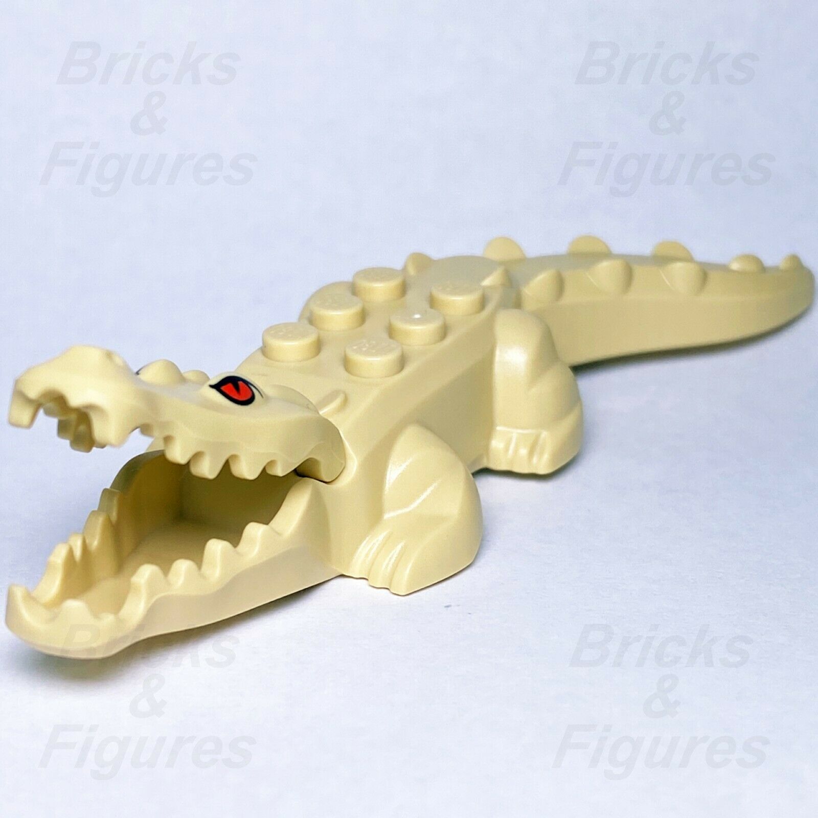 Hidden Side LEGO Tan Alligator Crocodile with Red Eyes Reptile Animal 70419 - Bricks & Figures