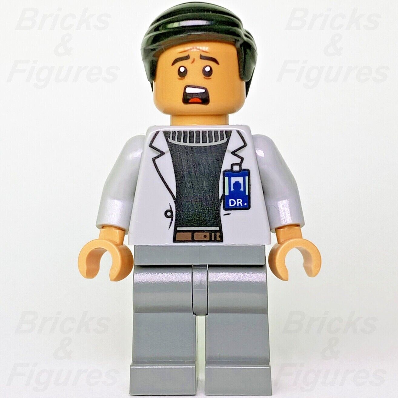 Jurassic World LEGO Dr. Wu with Evil Smile Minifigure 75937 jw068 Dr Henry Wu - Bricks & Figures