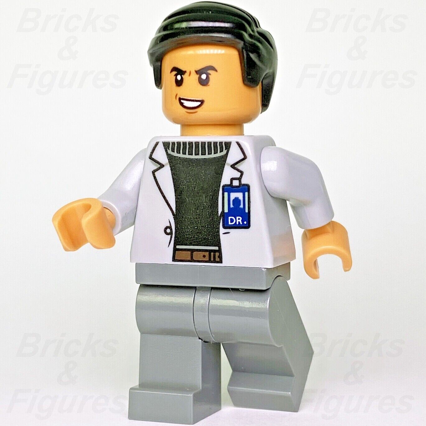 Jurassic World LEGO Dr. Wu with Evil Smile Minifigure 75937 jw068 Dr Henry Wu - Bricks & Figures