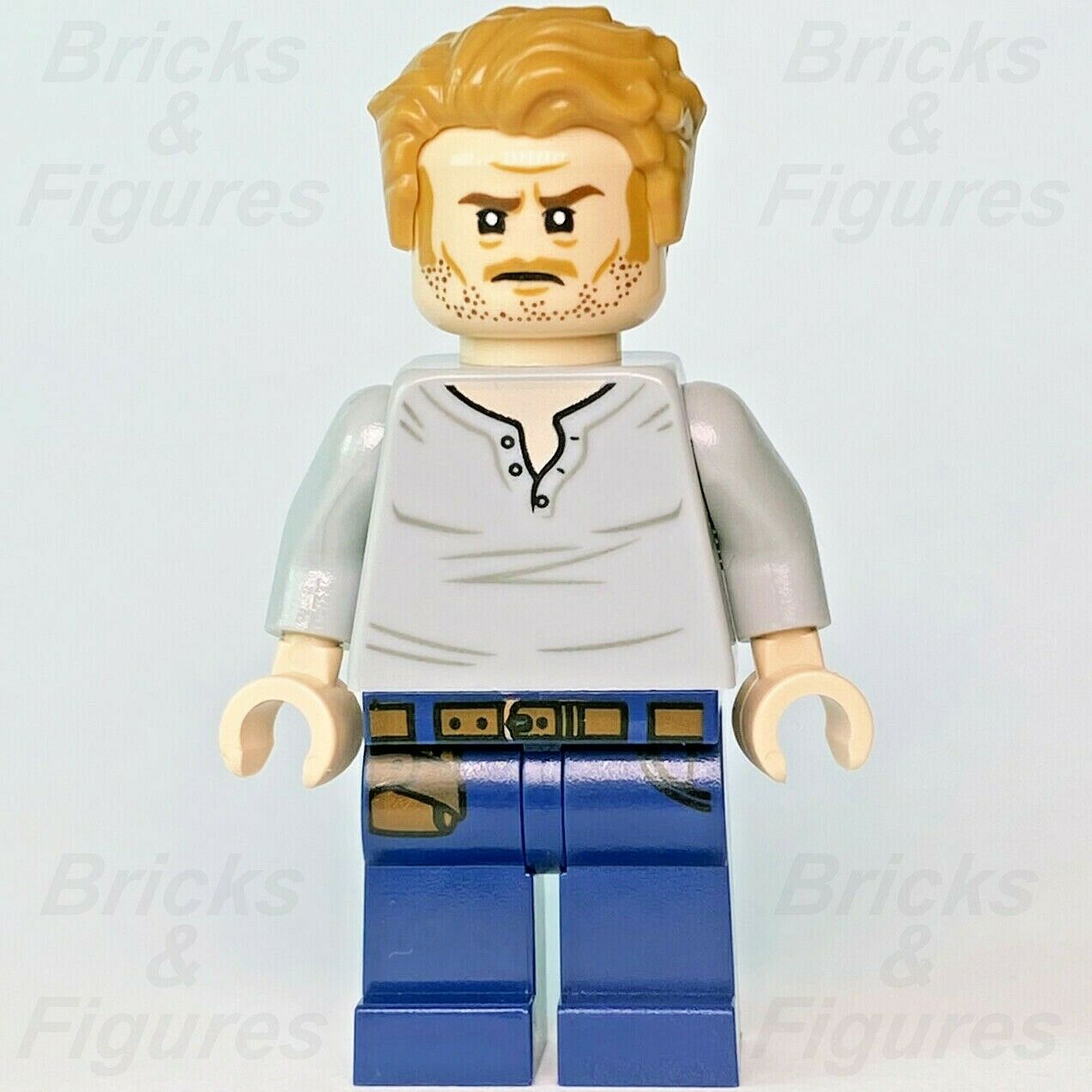 Jurassic World LEGO Owen Grady Legend of Isla Nublar Minifigure 75937 75938 - Bricks & Figures