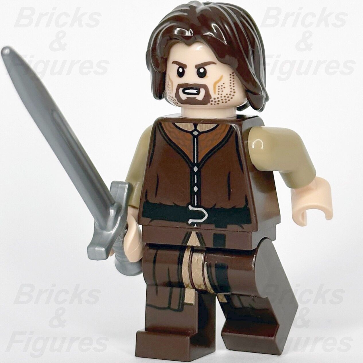 LEGO Aragorn Minifigure The Hobbit The Lord of the Rings Strider 10316 lor129 - Bricks & Figures