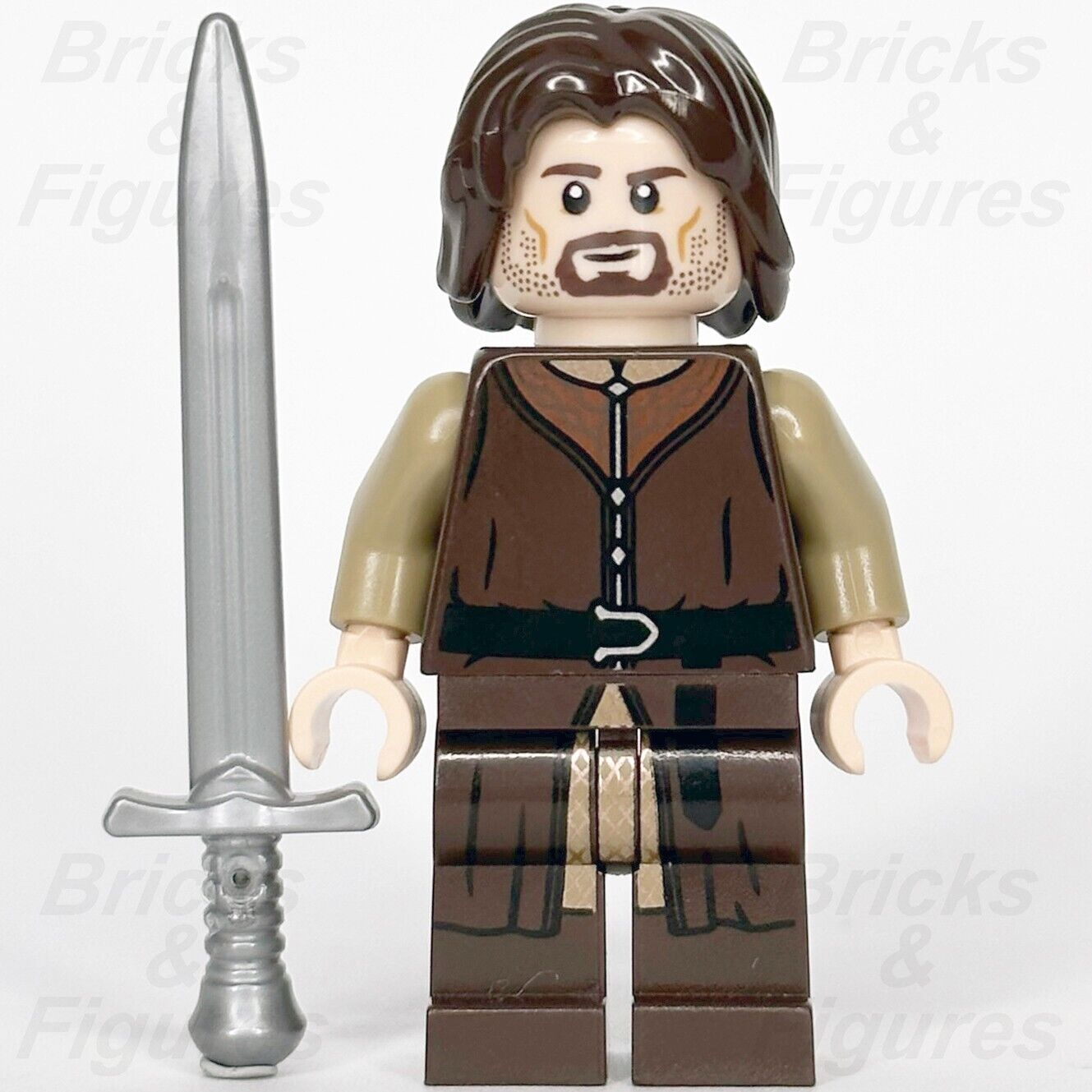 LEGO Aragorn Minifigure The Hobbit The Lord of the Rings Strider 10316 lor129 - Bricks & Figures