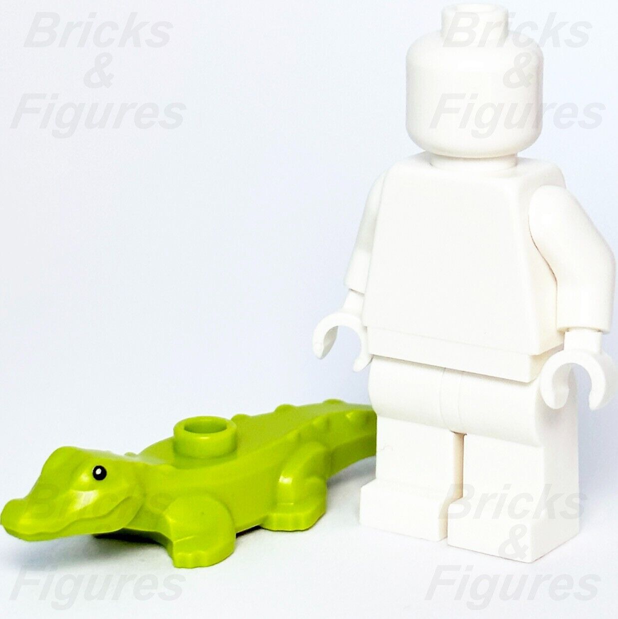 LEGO Baby Alligator / Crocodile Minifigure Lime Town City Missions Part 60353 - Bricks & Figures