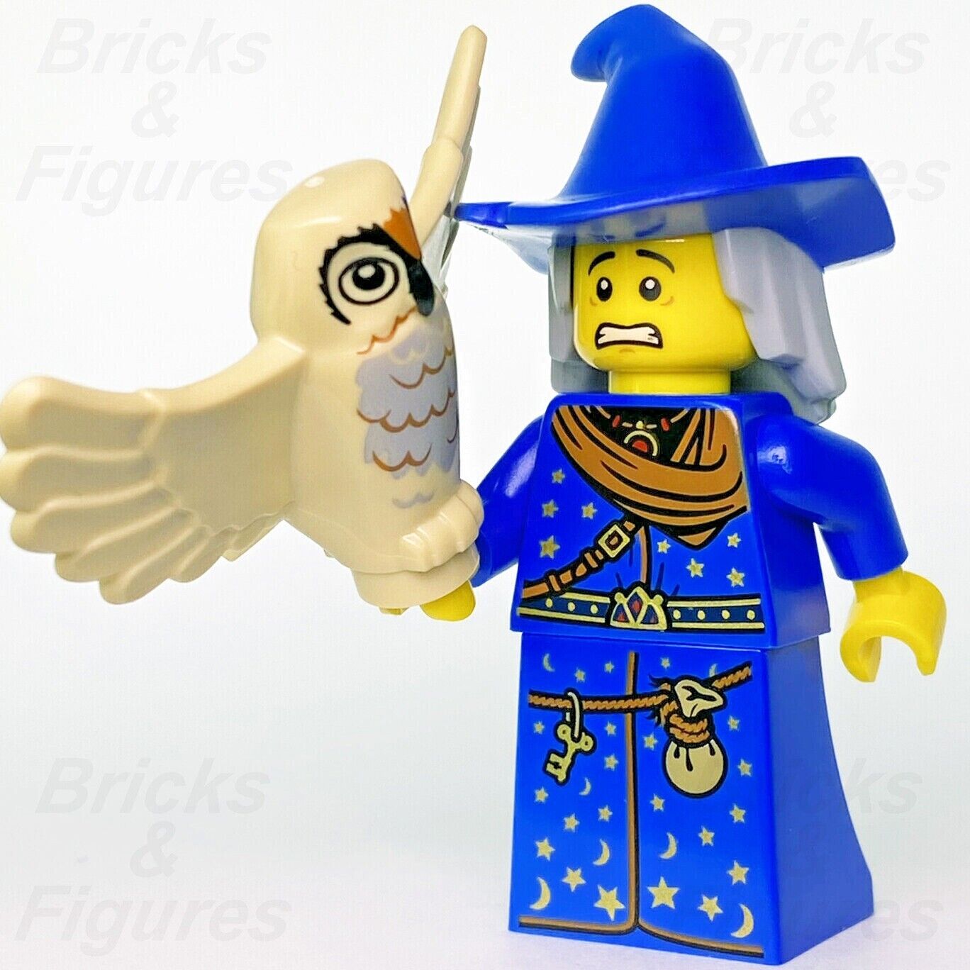 LEGO Blue Wizard & Owl Bird Build-A-Minifigure (BAM) Exclusive Minifigure 2022 - Bricks & Figures