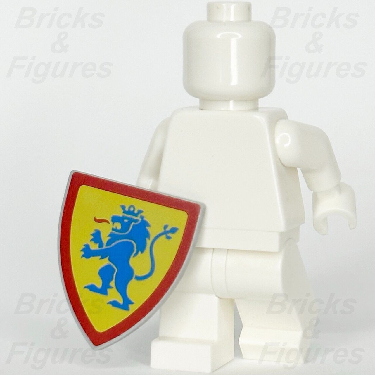 LEGO Castle Lion Knights Shield Minifigure Weapon Part Blue Lion 10305 New x 1 - Bricks & Figures