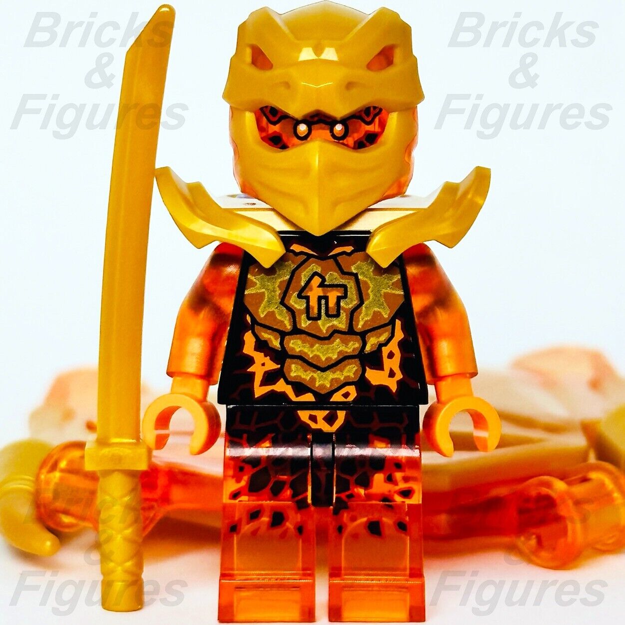 LEGO Cole Golden Dragon Ninjago Crystalized Minifigure 71770 njo781 Ninja New - Bricks & Figures