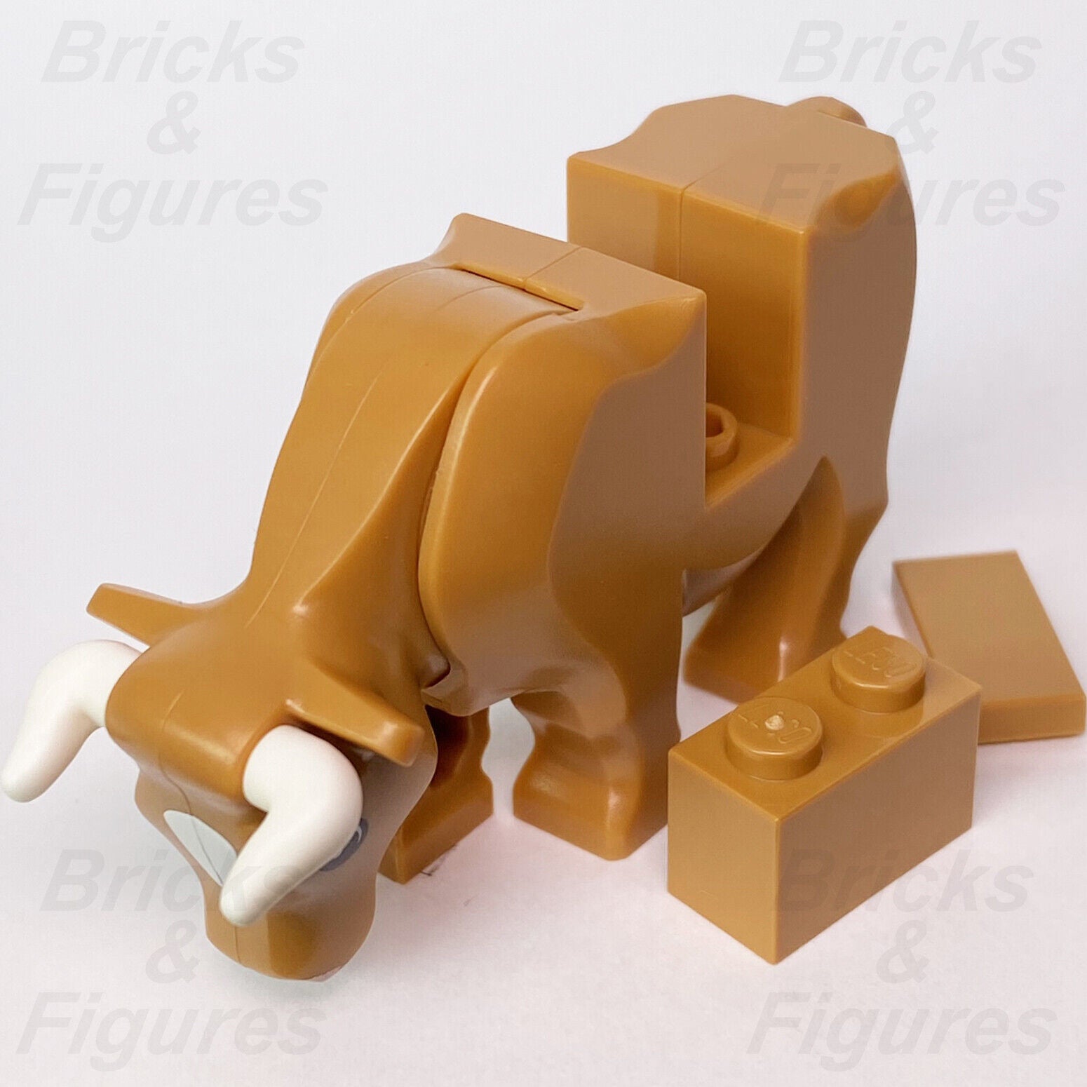 LEGO Cow Medium Nougat City Town Farm Animal Part Minifigure 60346 10305 New - Bricks & Figures