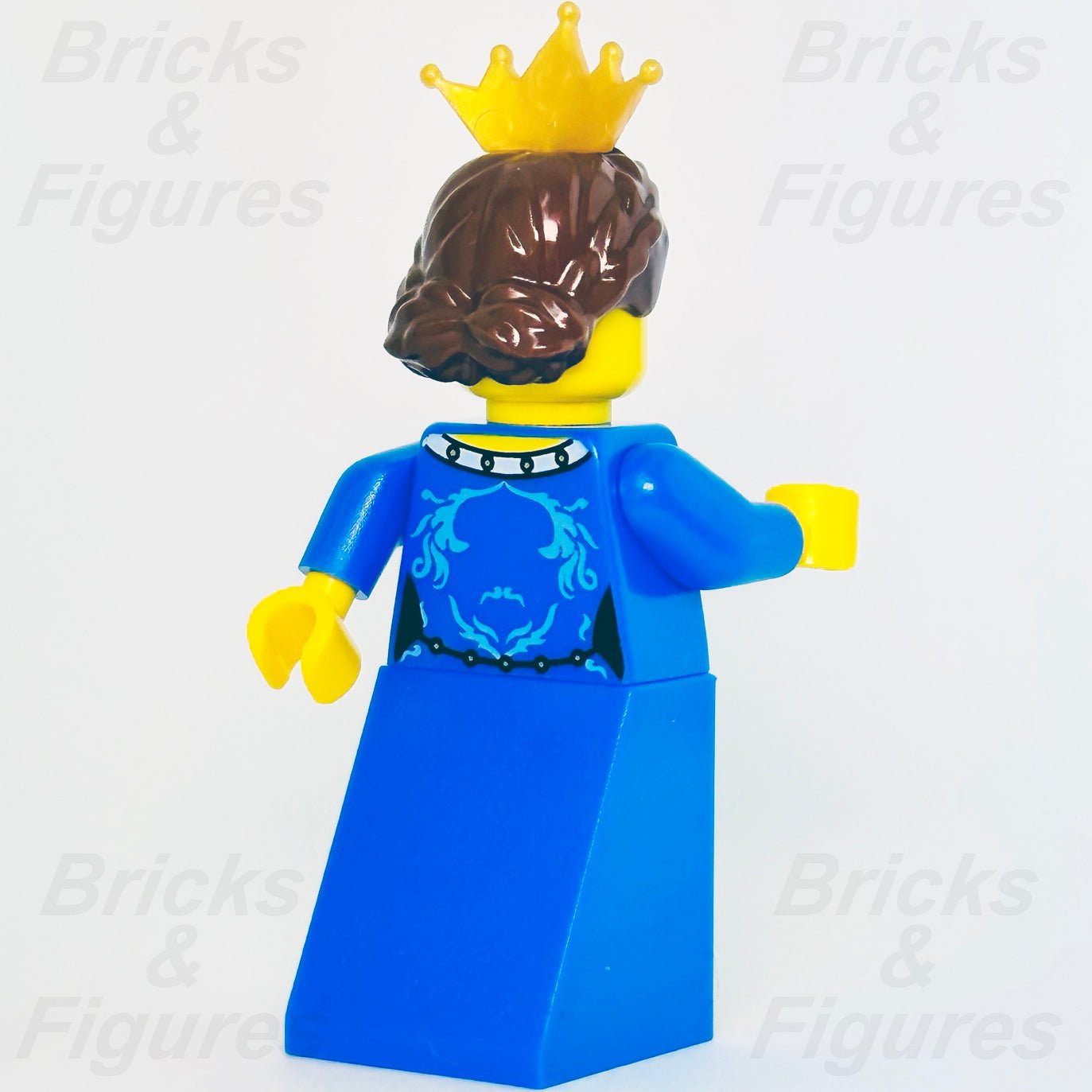 LEGO Crown Queen Castle Fantasy Era Minifigure 7079 cas416 Noble Blue Dress New - Bricks & Figures
