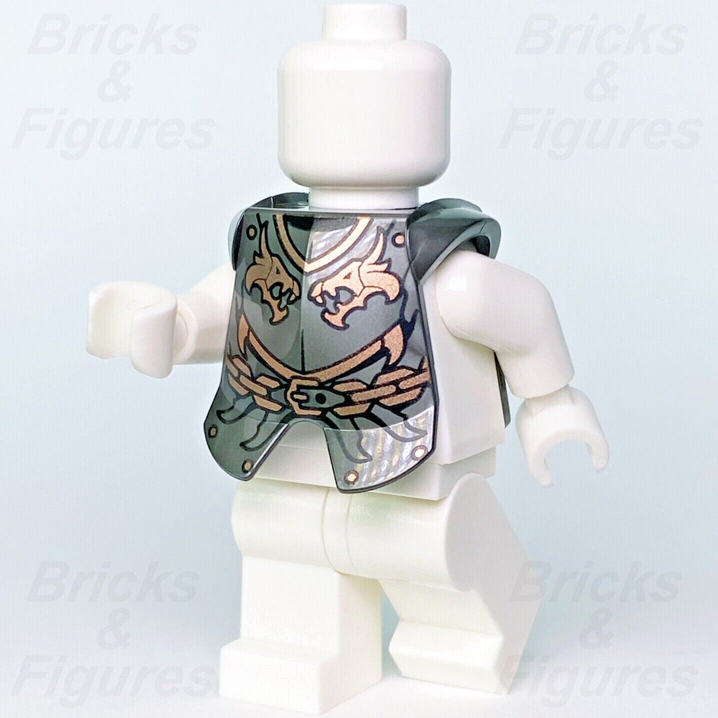 LEGO Dragon Heads Breastplate Armour Castle Kingdoms Minifigure Part 2587pb24 - Bricks & Figures