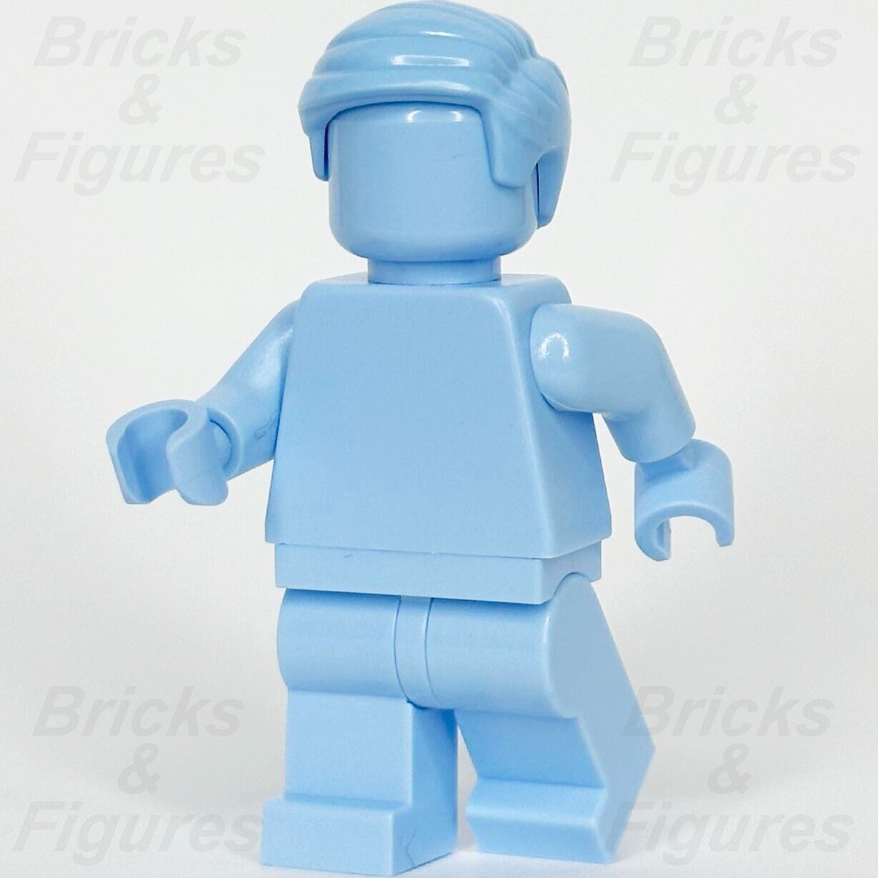 LEGO Everyone is Awesome Bright Light Blue Minifigure Monochrome 40516 tls108 - Bricks & Figures