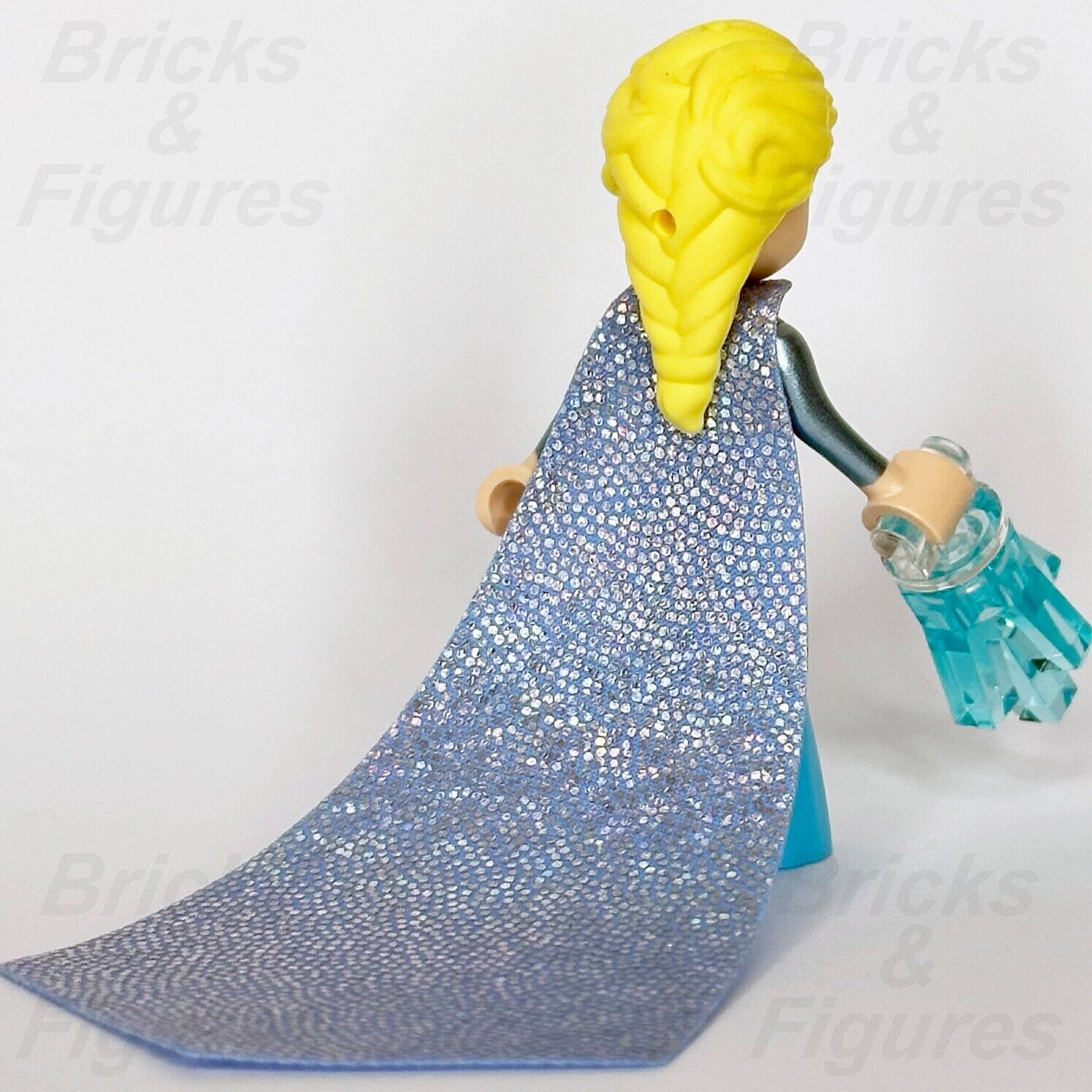 LEGO Frozen Elsa Minifigure with Long Glitter Cape Disney Princess 43197 dp136 - Bricks & Figures