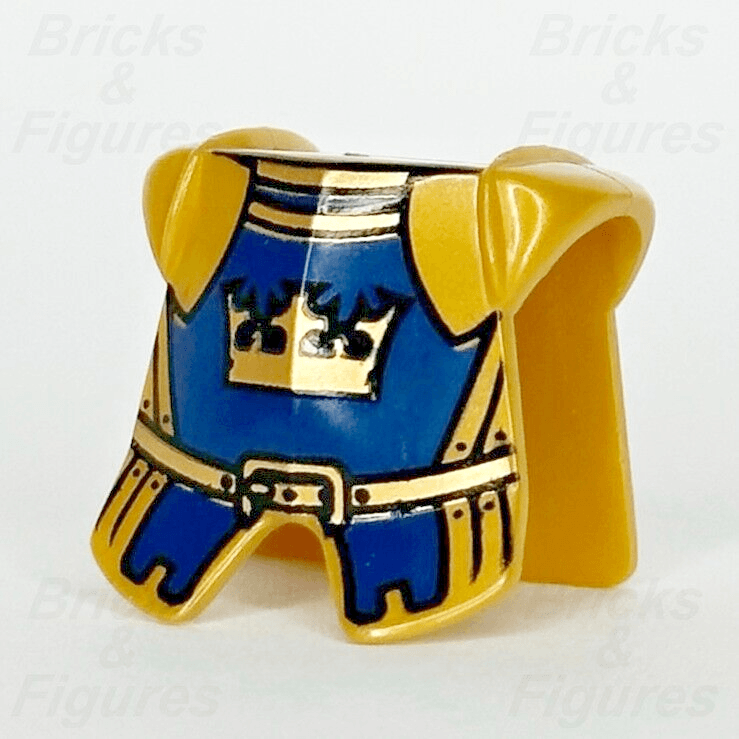 LEGO Gold Crown King Breastplate Armour Castle Minifigure Part 2587pb21 Armor - Bricks & Figures